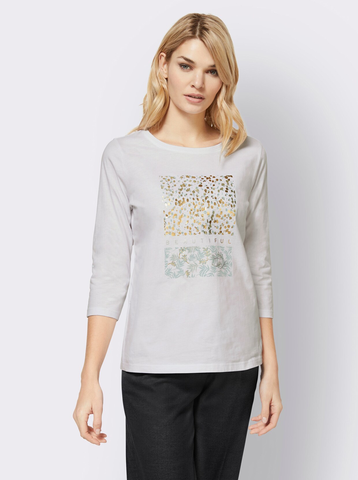 heine Shirt - weiß-bedruckt