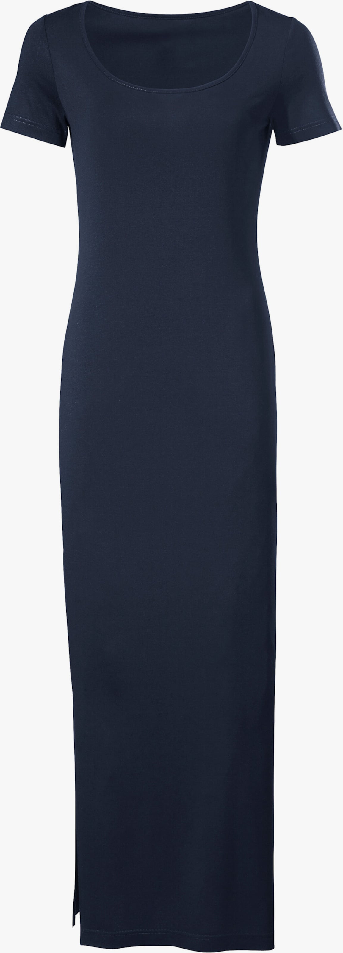 heine Maxikleid mit hohen Seitenschlitzen - marine