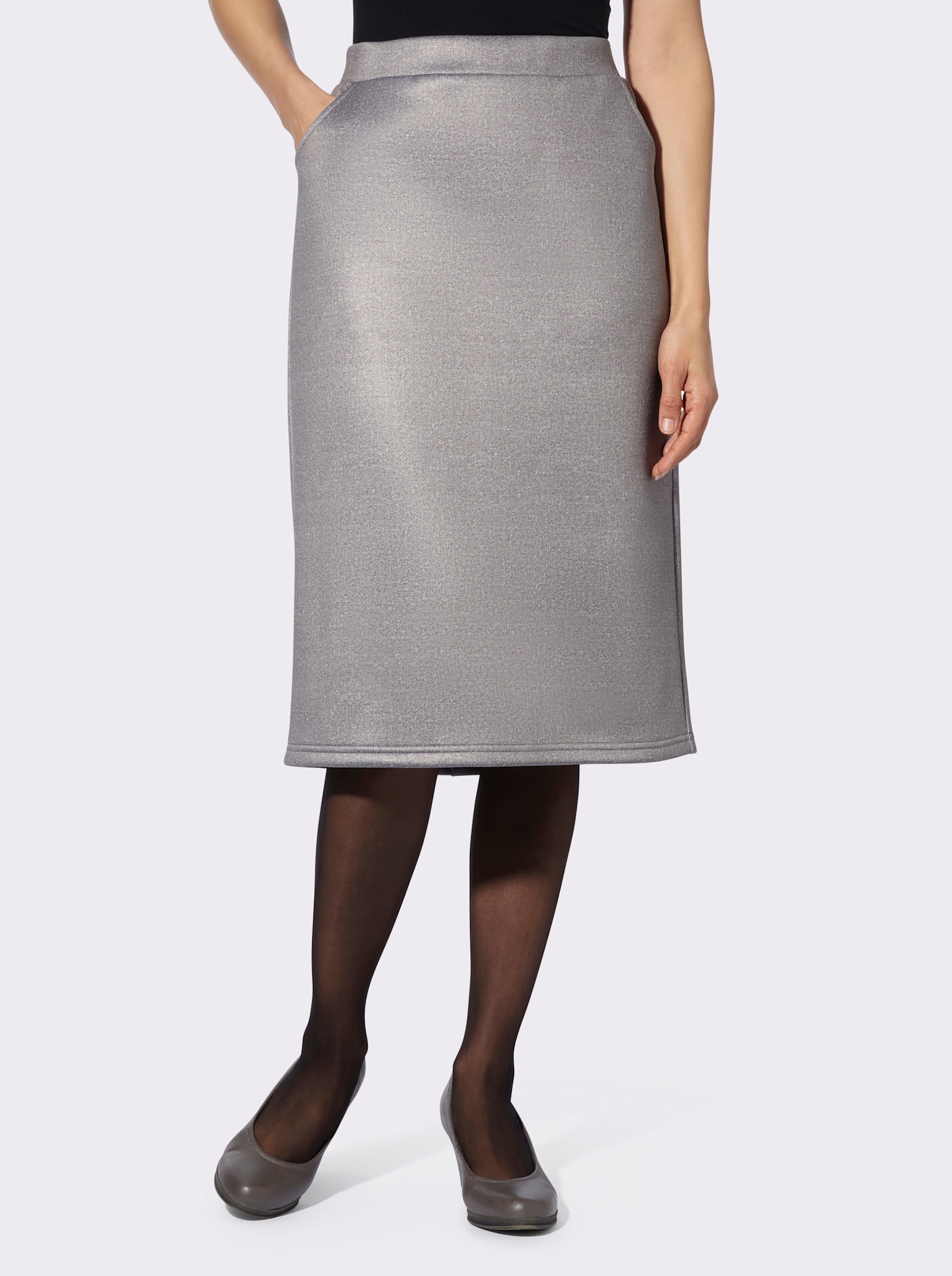 Schlupfrock mit Fleecefutter - grau