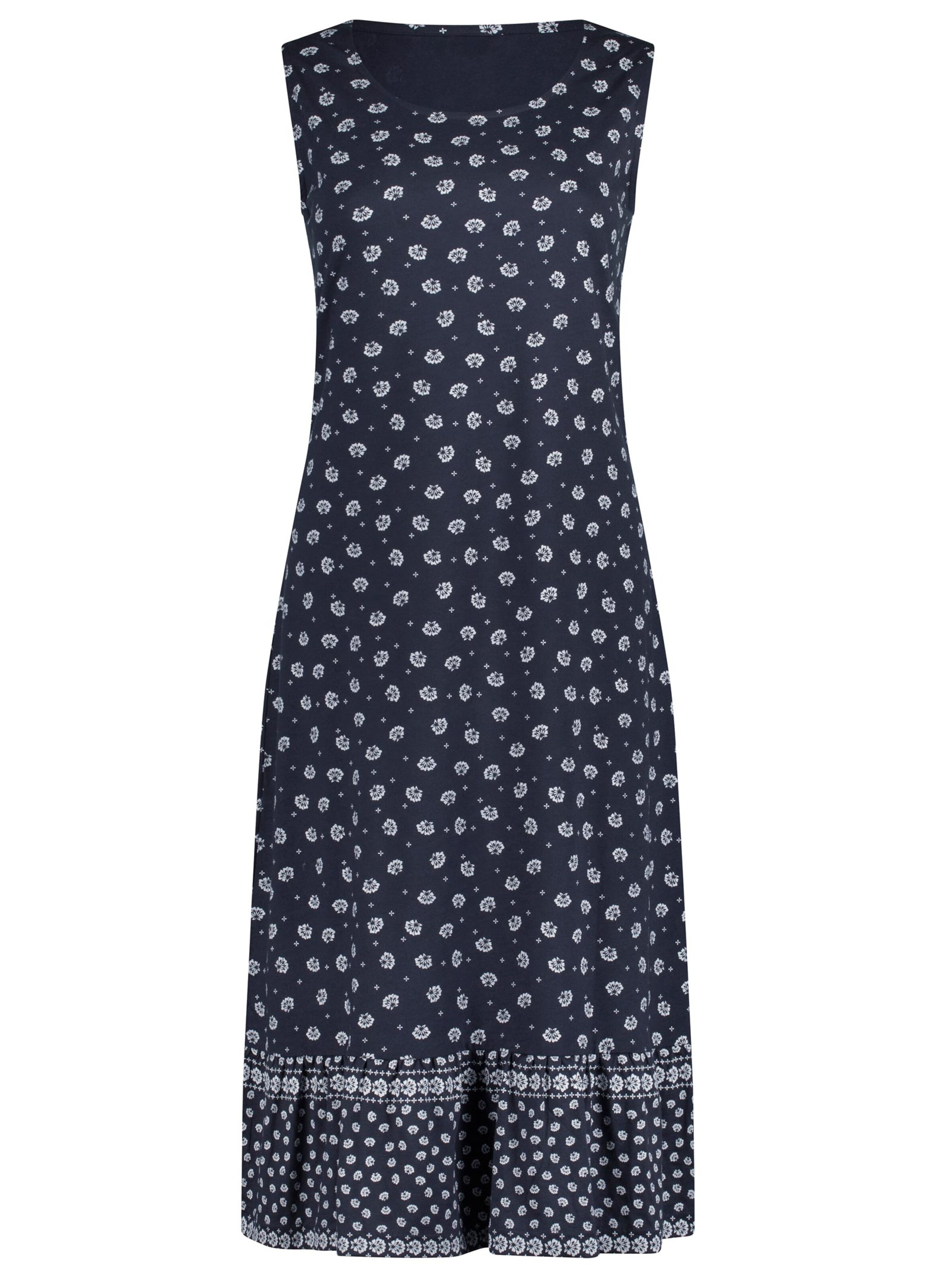 Kleid - marine-gemustert