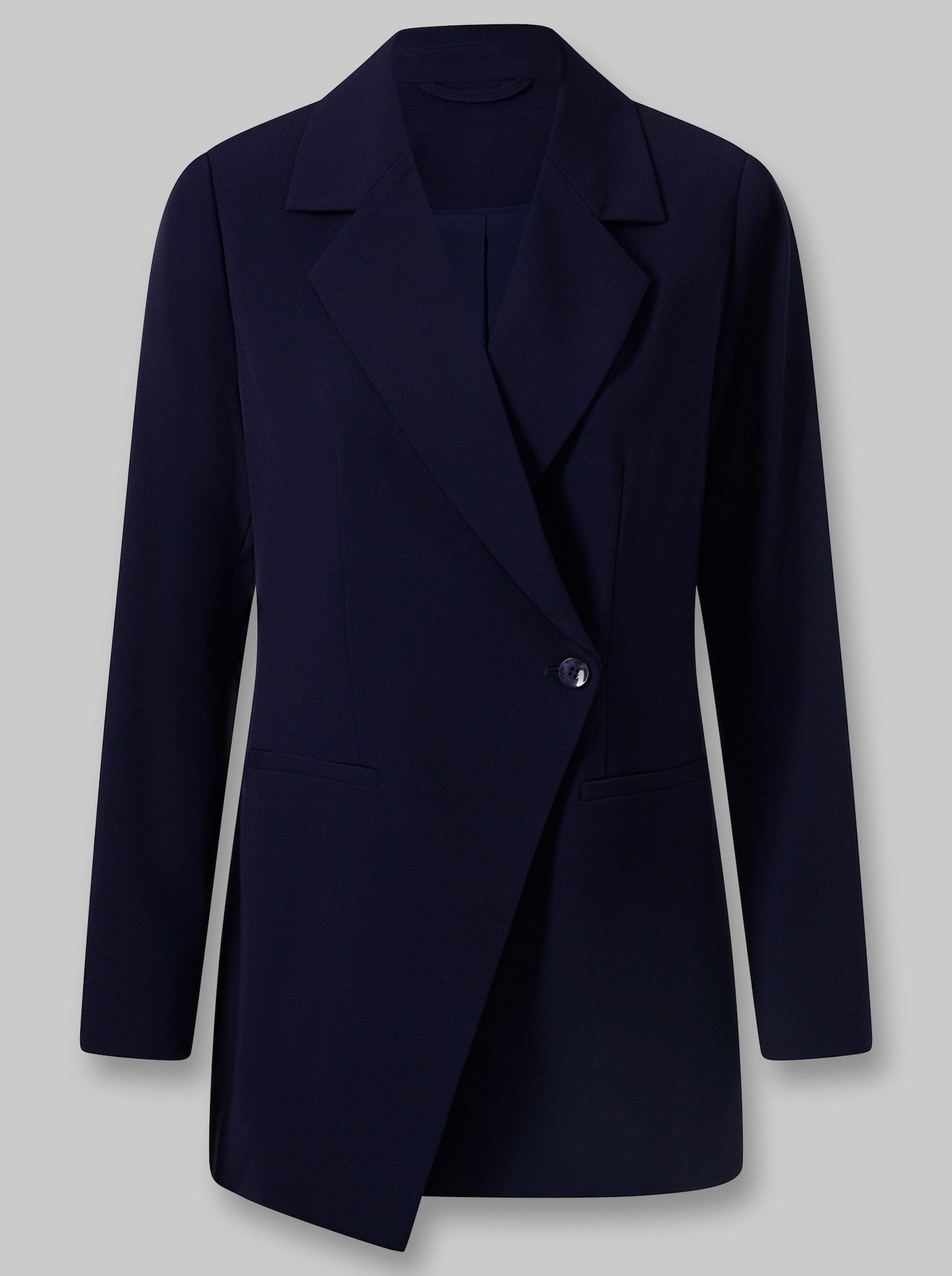 heine Blazer im asymmetrischen Schnitt - marine-rot