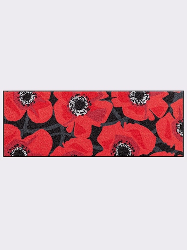 Salonloewe Fußmatte - rot-schwarz-gemustert