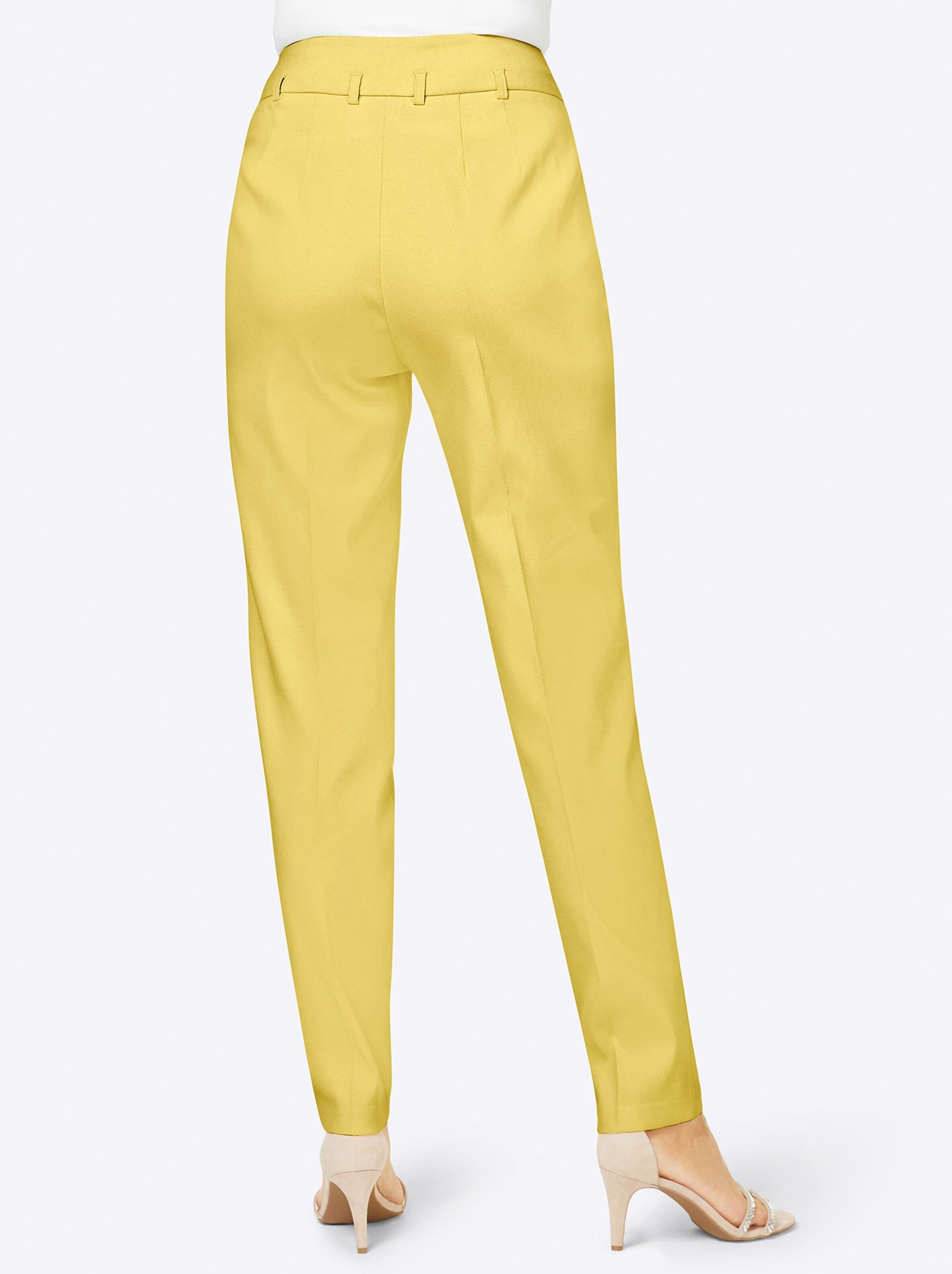 Damenmode Hosen Bügelfaltenhose in zitrone Damenmode Hosen Bügelfaltenhose in zitrone