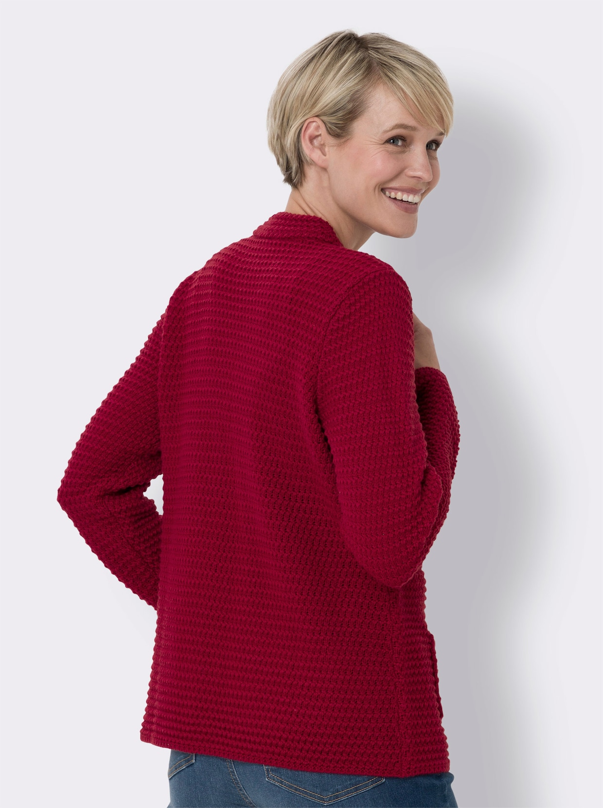 Strickjacke - kirsche