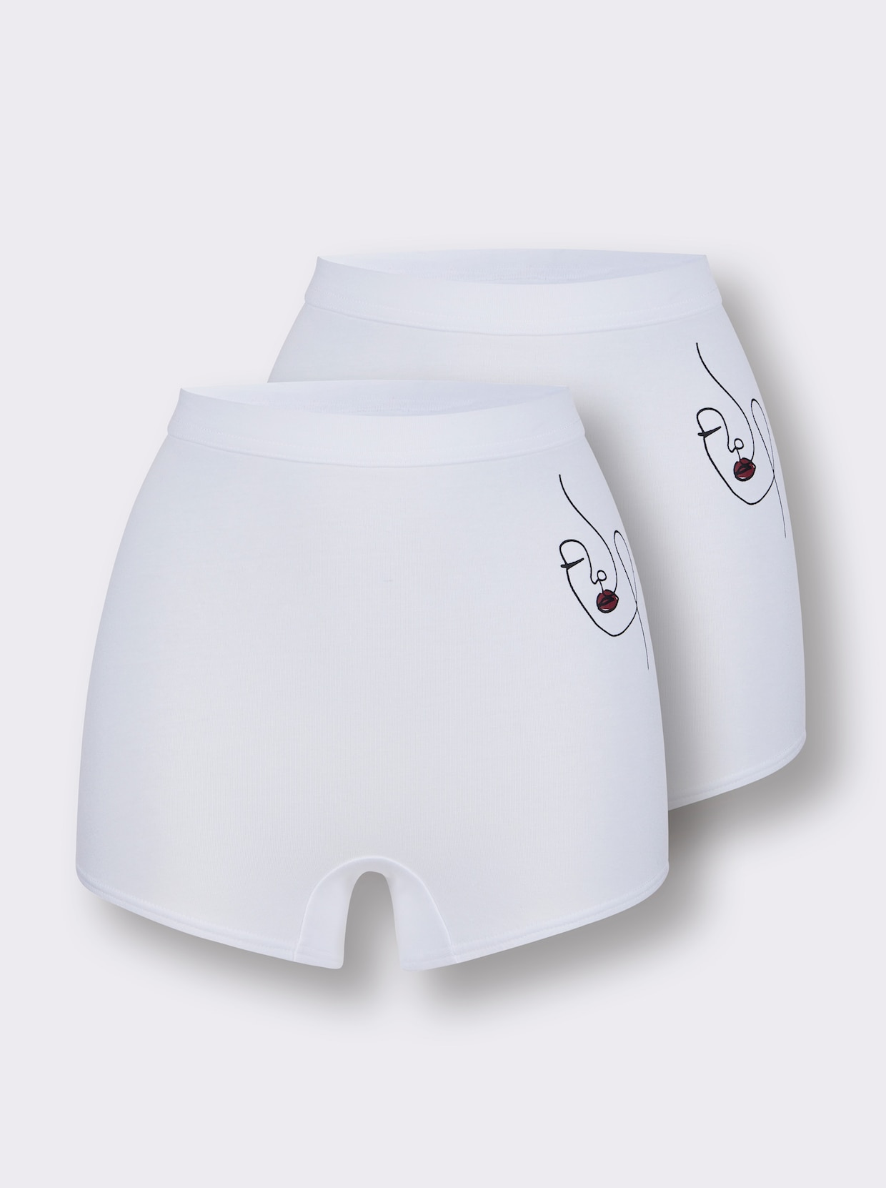 wäschepur Panty - weiß-bedruckt