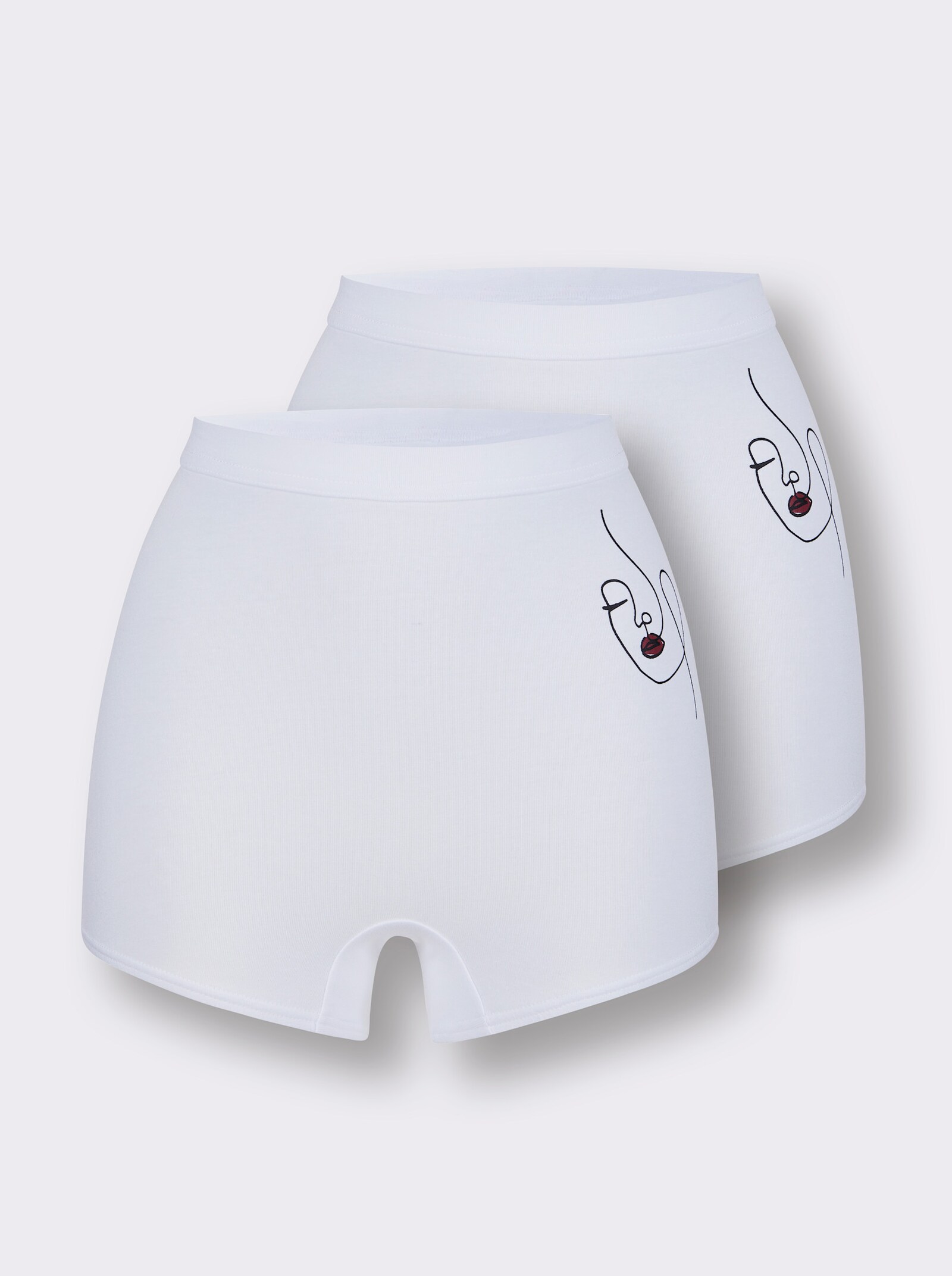 wäschepur Panty - wit geprint