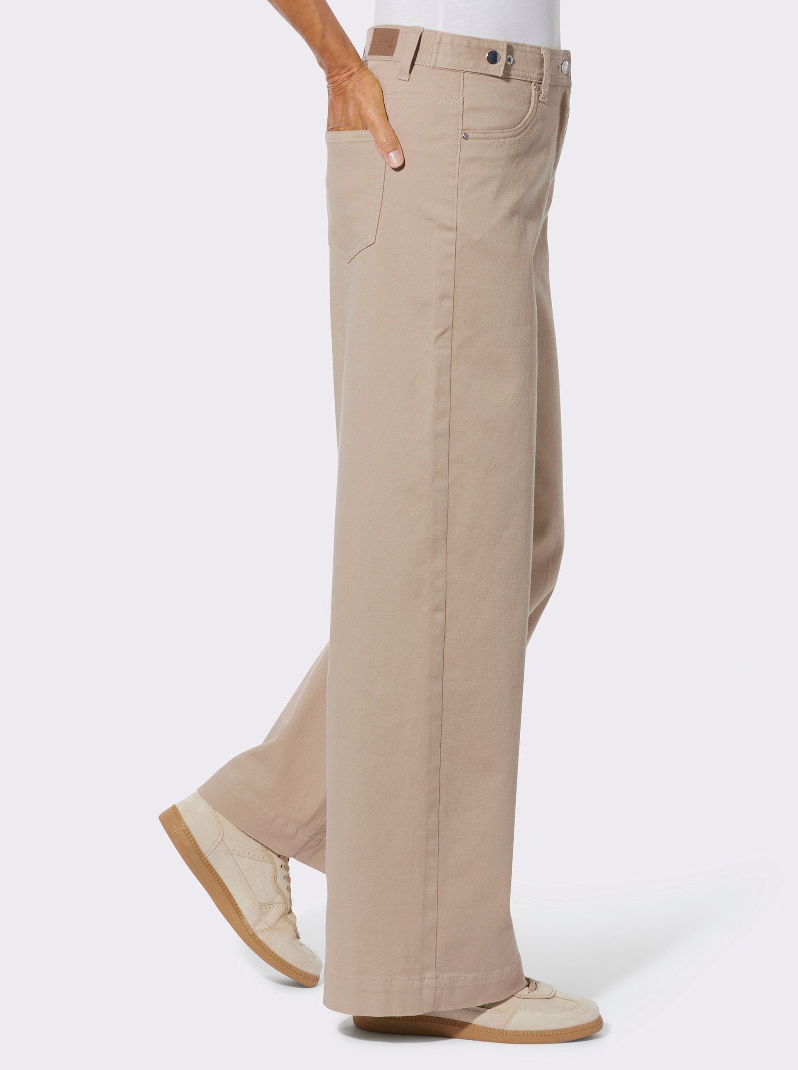 Hose in Baumwoll-Qualität - beige
