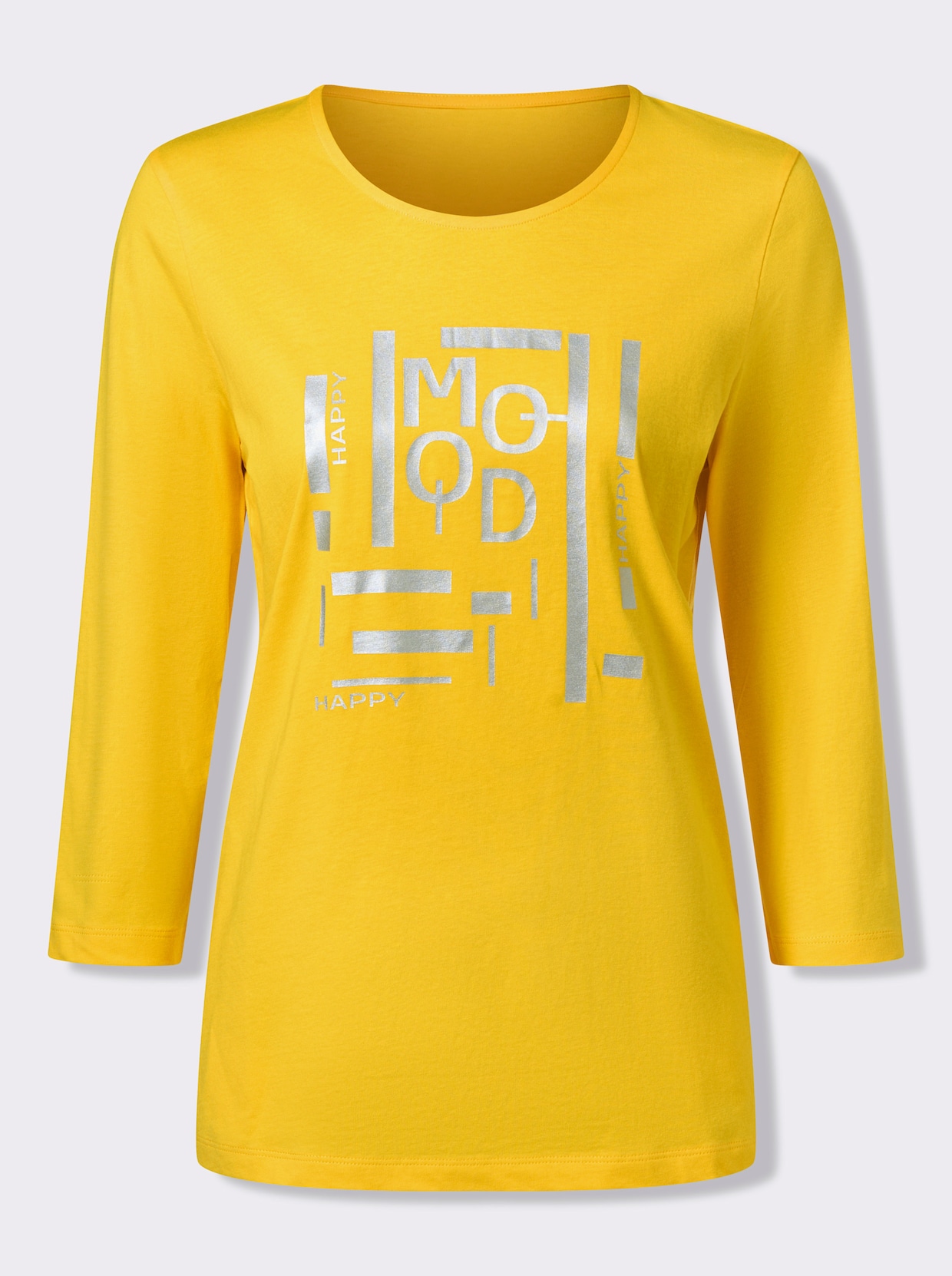 3/4-Arm-Shirt - sonnengelb