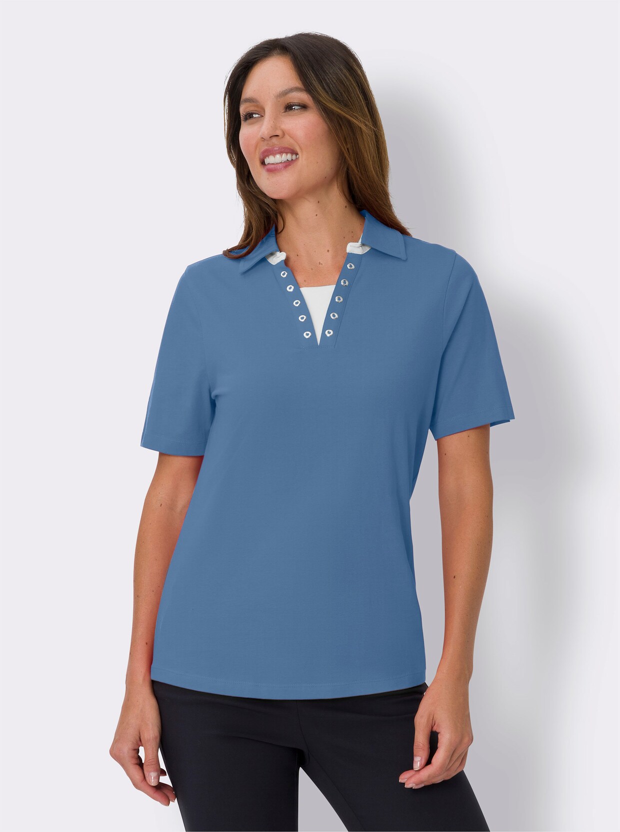 Poloshirt - middenblauw