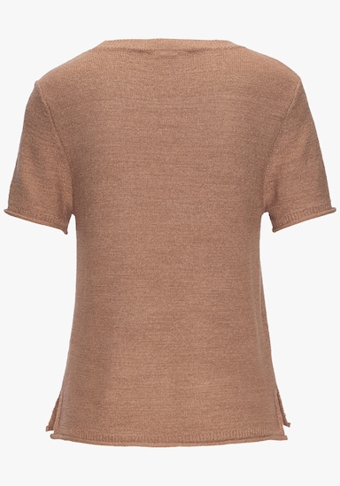 French Connection Kurzarmpullover - taupe