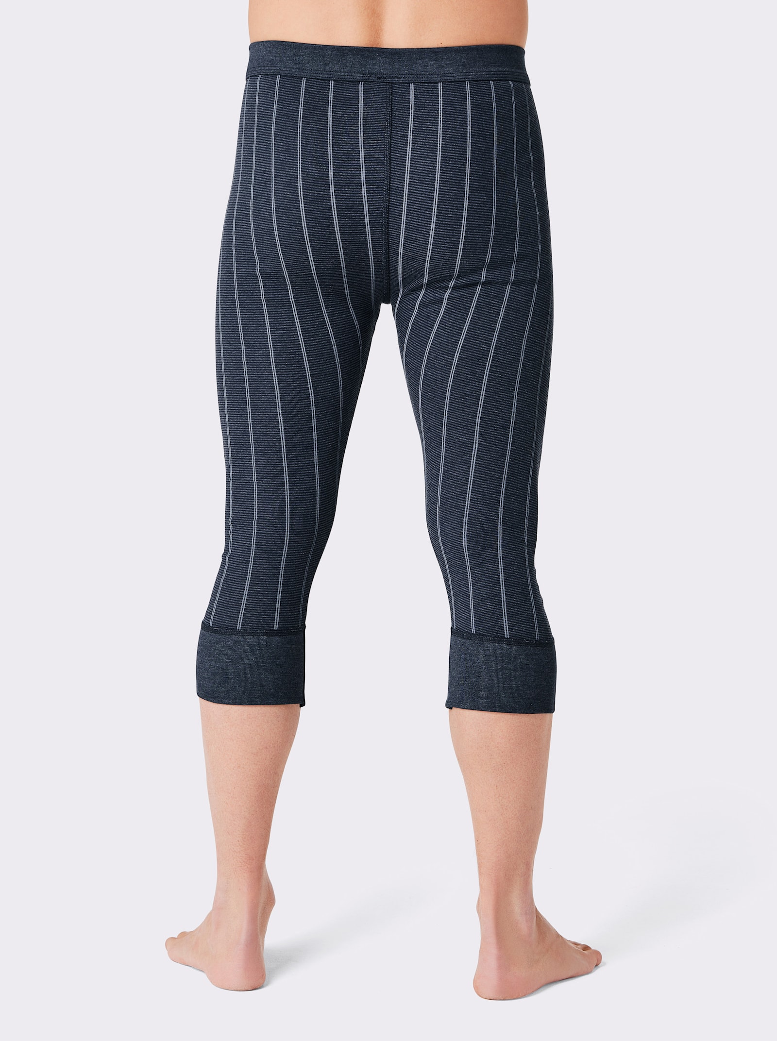 wäschepur men 3/4 spodky - námořnická modrá + světlemodrá