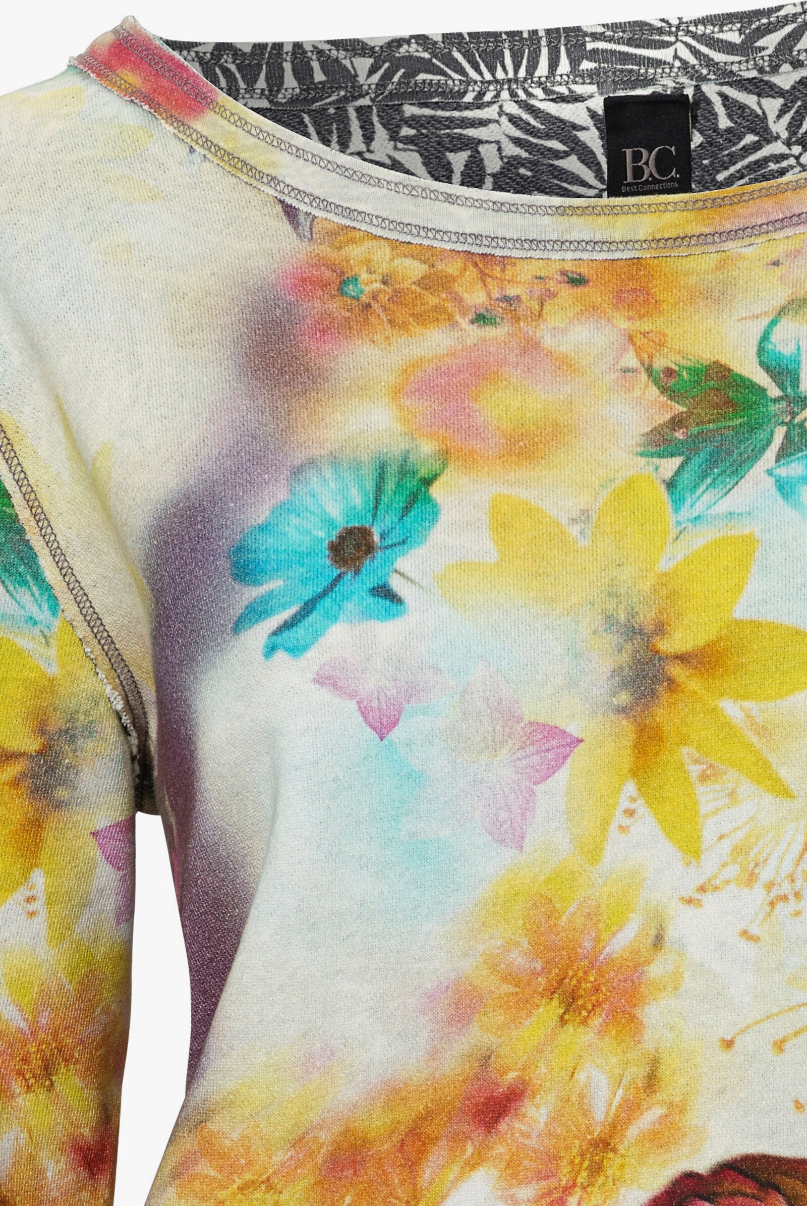 heine Keerbaar shirt van puur katoen - bont