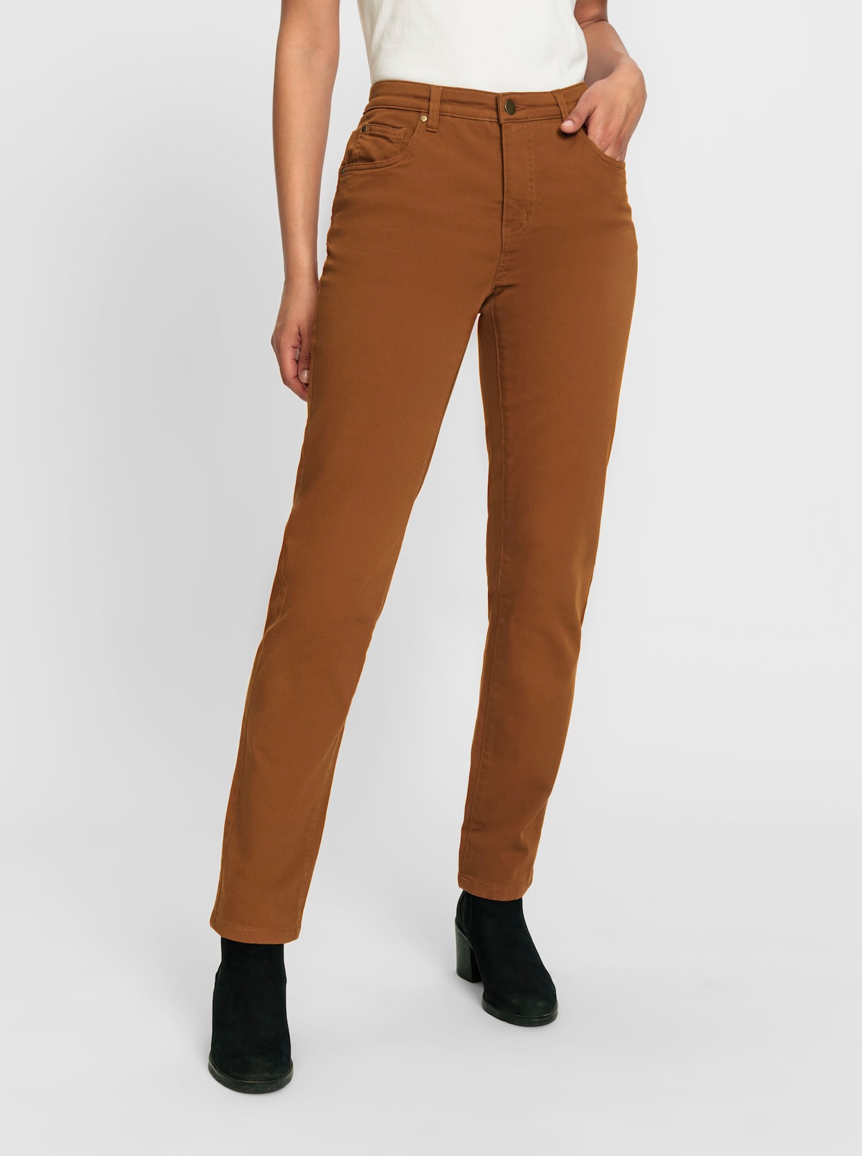 5-Pocket-Jeans - cognac