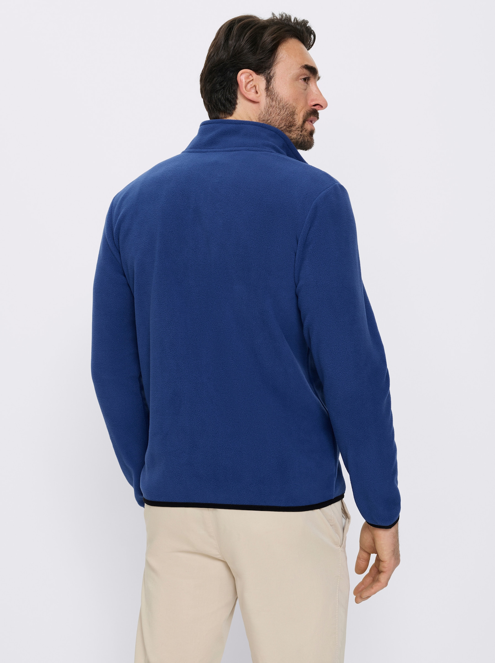 Catamaran Fleecejacke - royalblau + schwarz