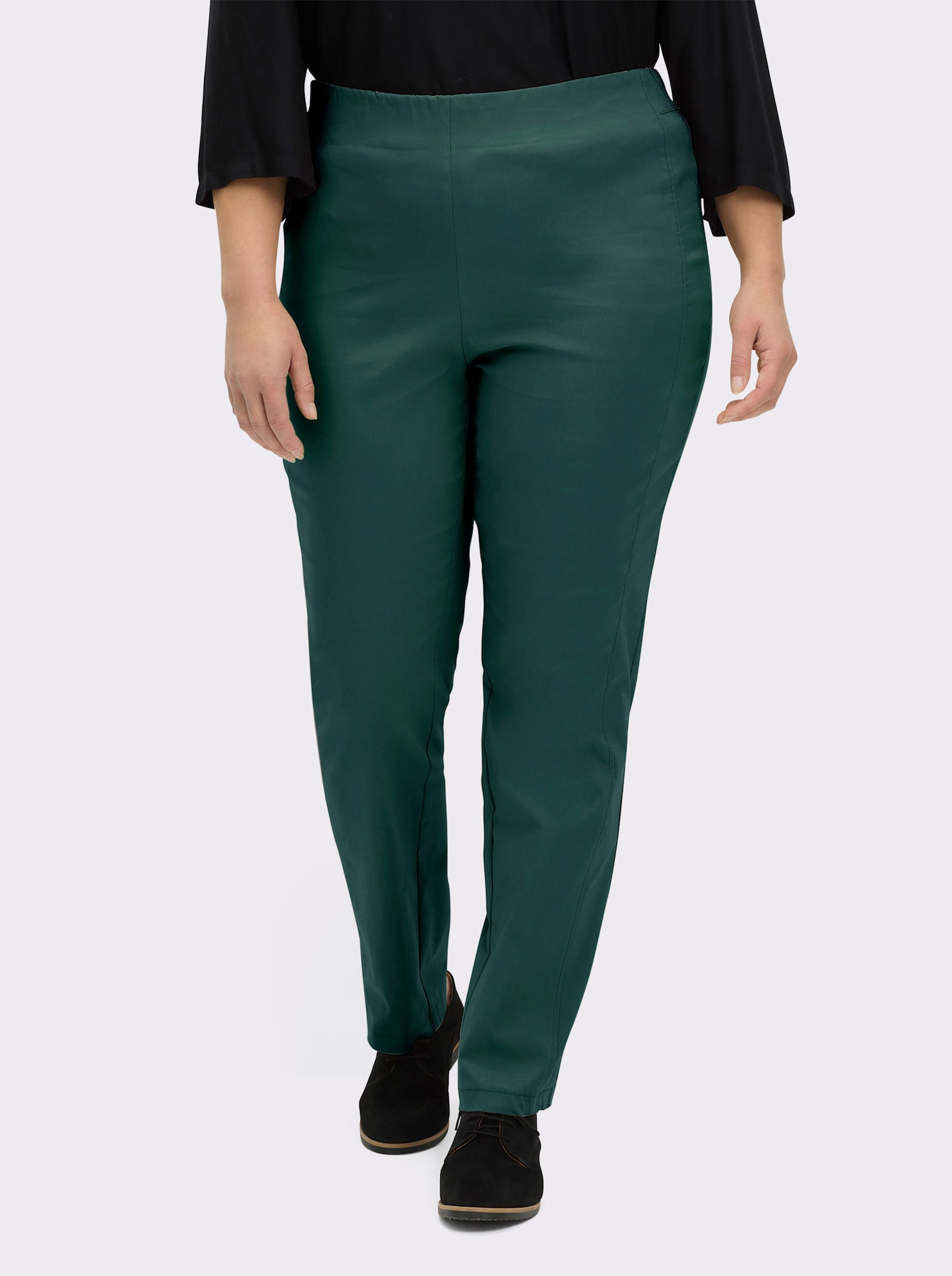 Stehmann Comfort line Hose mit Dehnbund, Viskose-Qualität - tannengrün