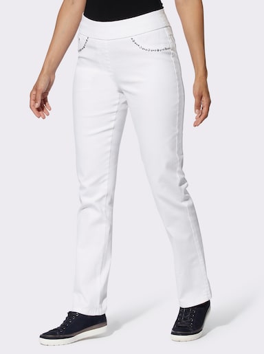 Stretch jeans - wit