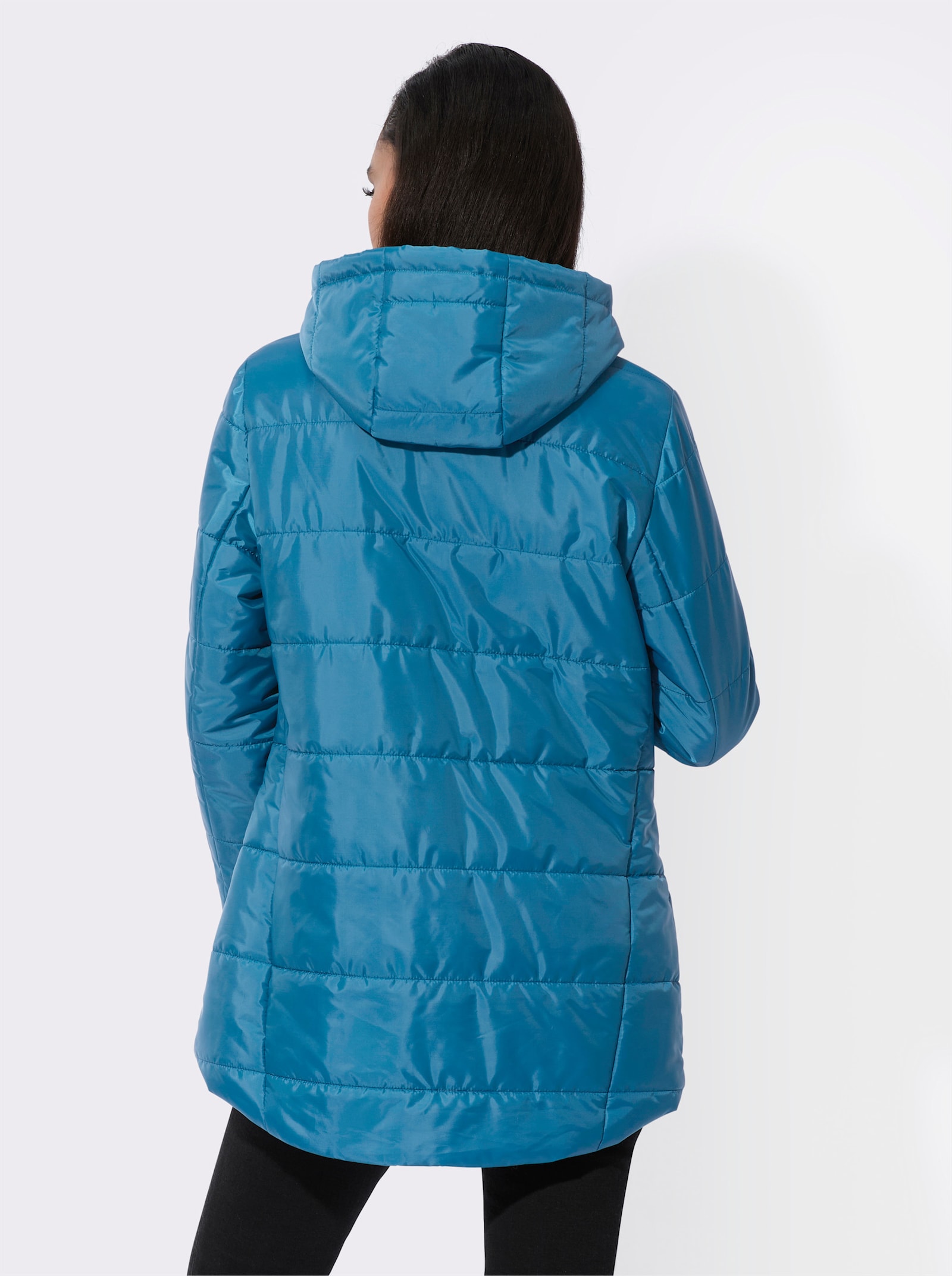 Veste matelassée avec poche intérieure boutonnée - topaze