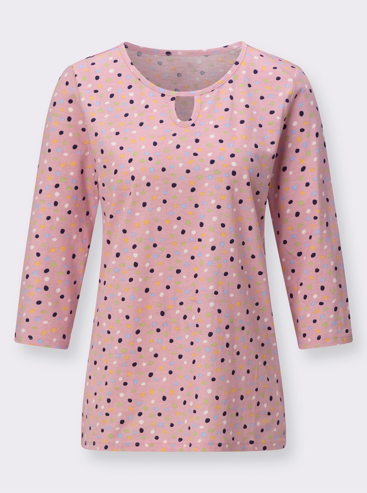 3/4-Arm-Shirt mit Grafik-Druck - rosenquarz-bedruckt