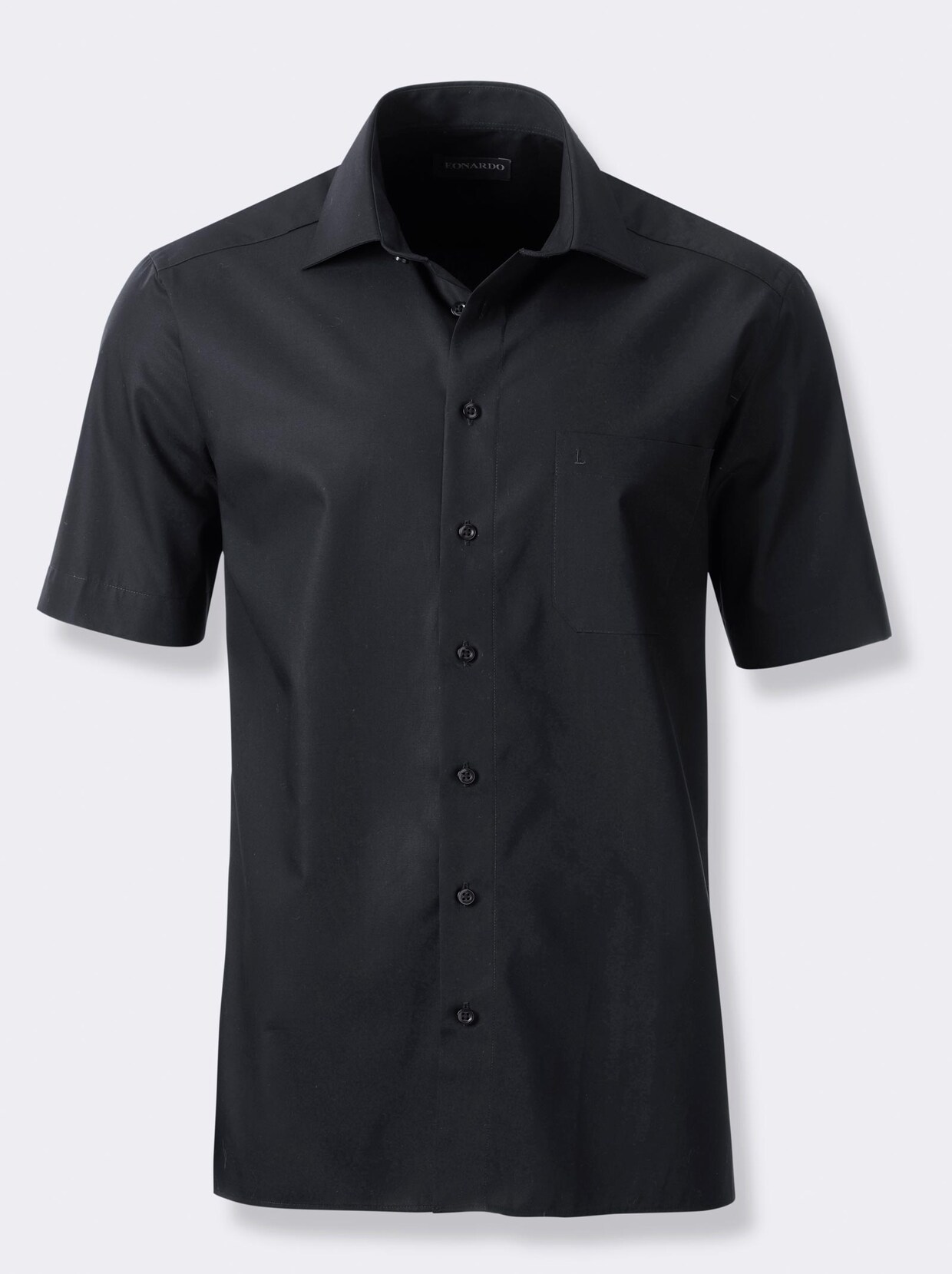 Kurzarm-Hemd - schwarz
