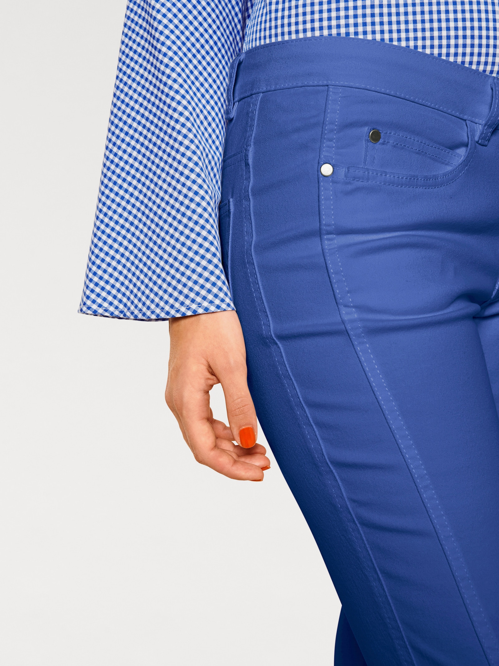 heine Röhrenhose mit Bauchweg-Einsatz vorn - tinte