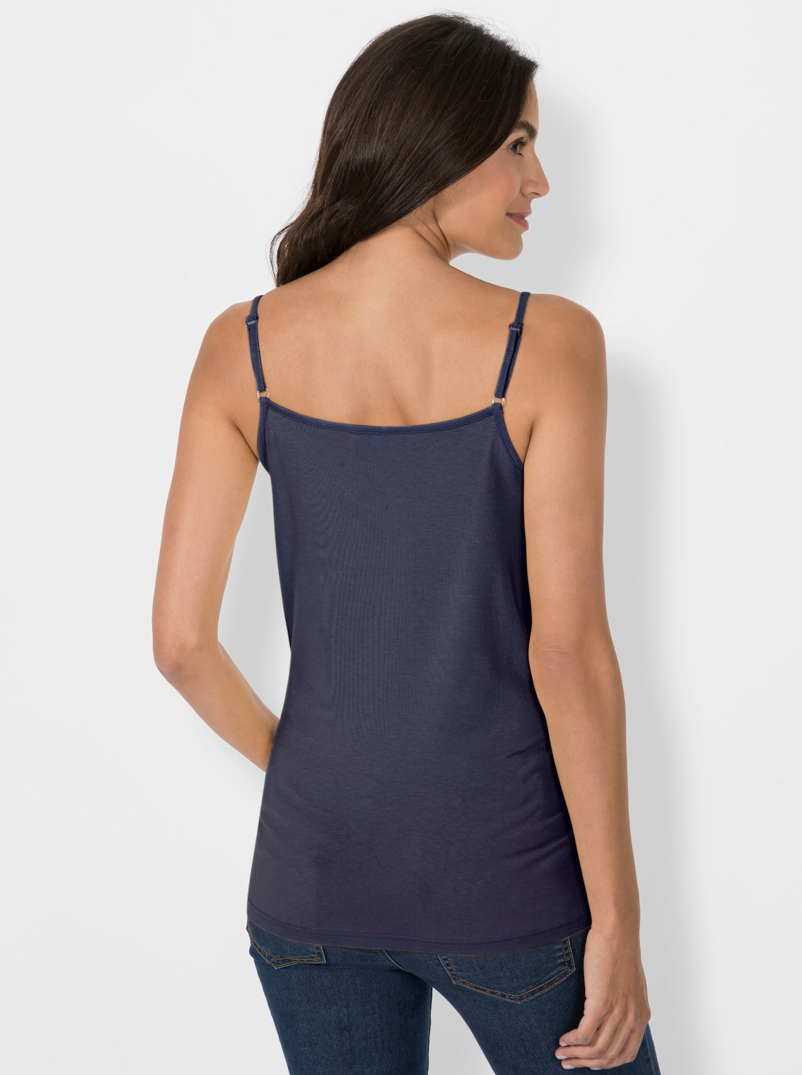 Spaghettitop mit verstellbaren Trägern - nachtblau