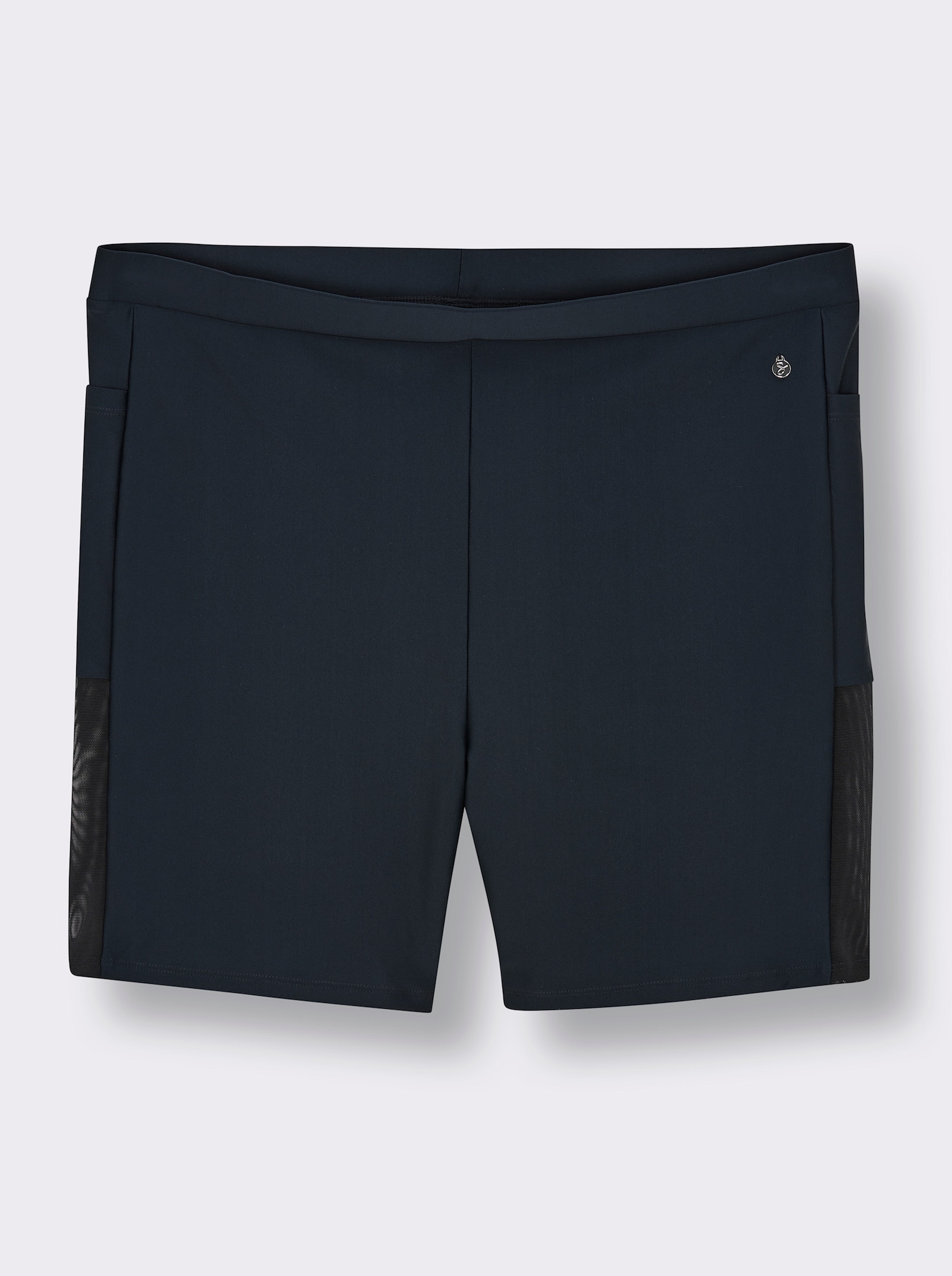 sheego Badeshorts mit kleiner Tasche - tiefblau
