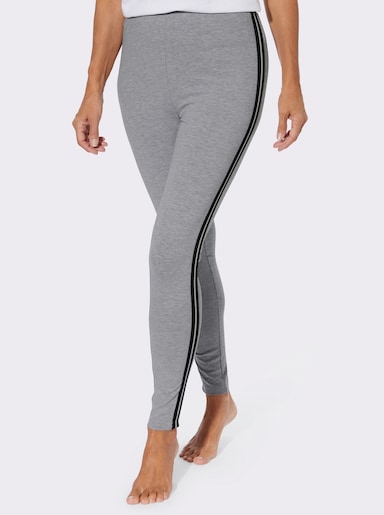 Leggings - grau-meliert