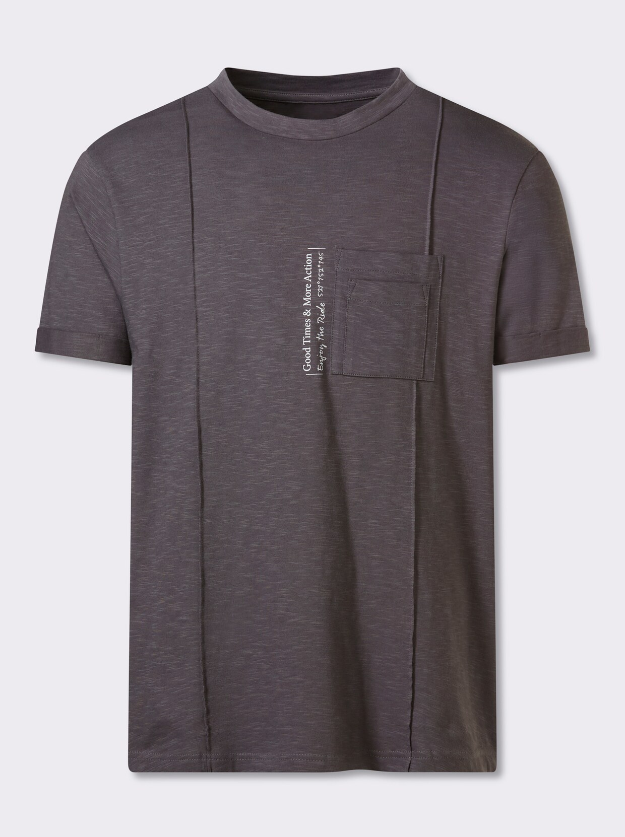 Marco Donati Kurzarmshirt - anthrazit