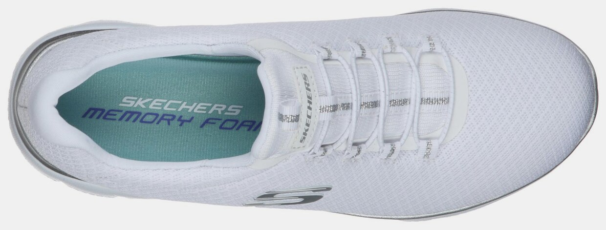 Skechers Slip-On Sneaker - weiß-silberfarben
