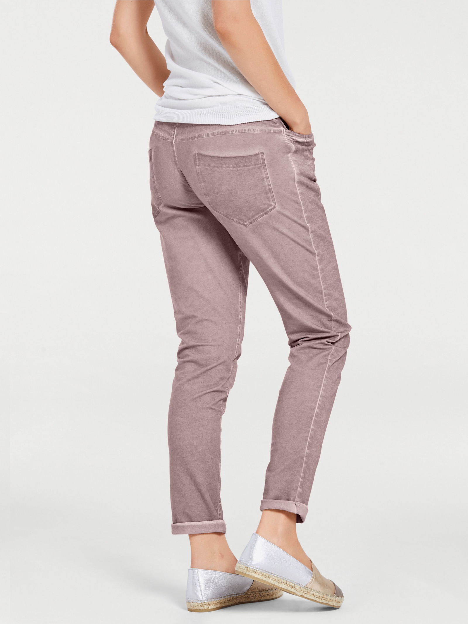 heine Jerseyhose in Karottenform - rosé