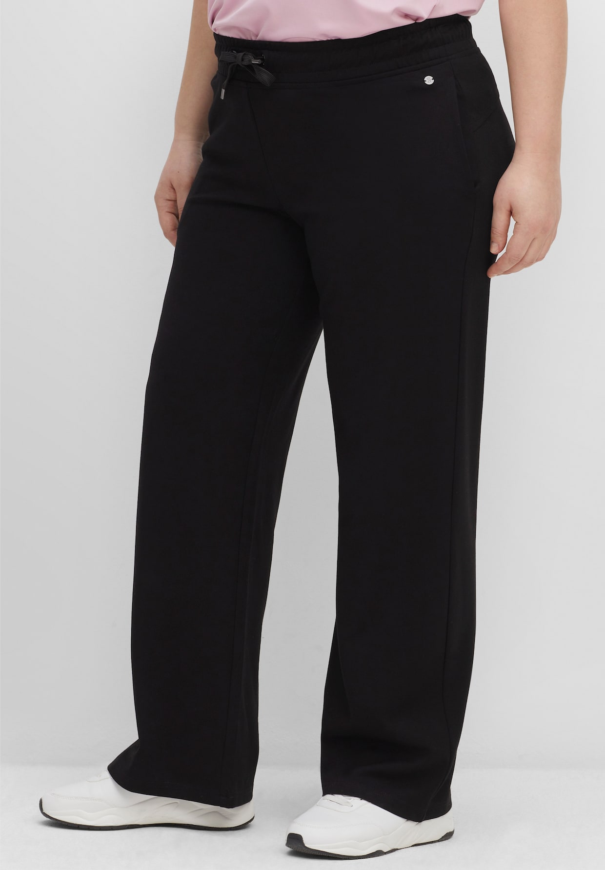 sheego Sportbroek - zwart