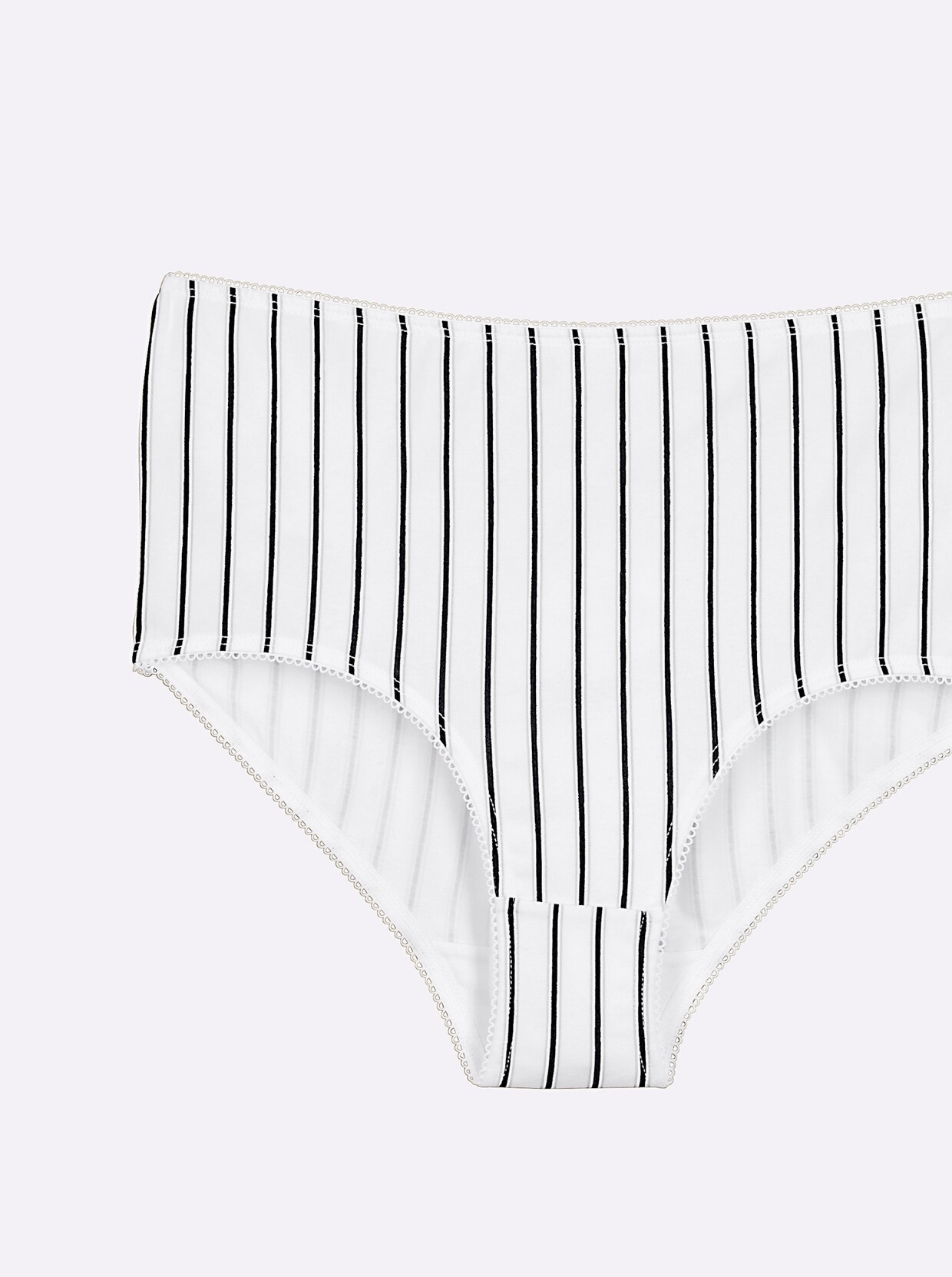 wäschepur Taillenslip - 5x weiß-schwarz-gestreift + 5x schwarz-weiß-gestreift