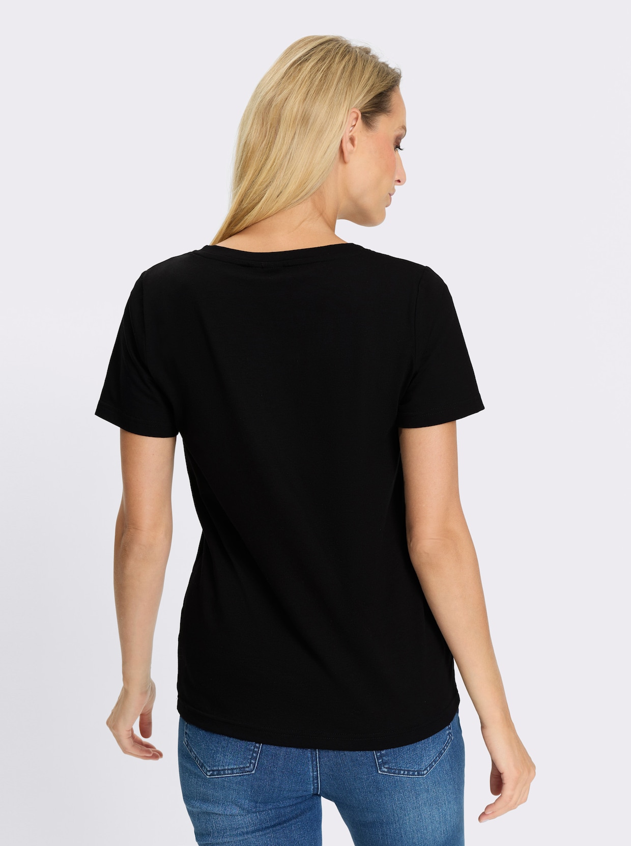 heine Kurzarmshirt - schwarz