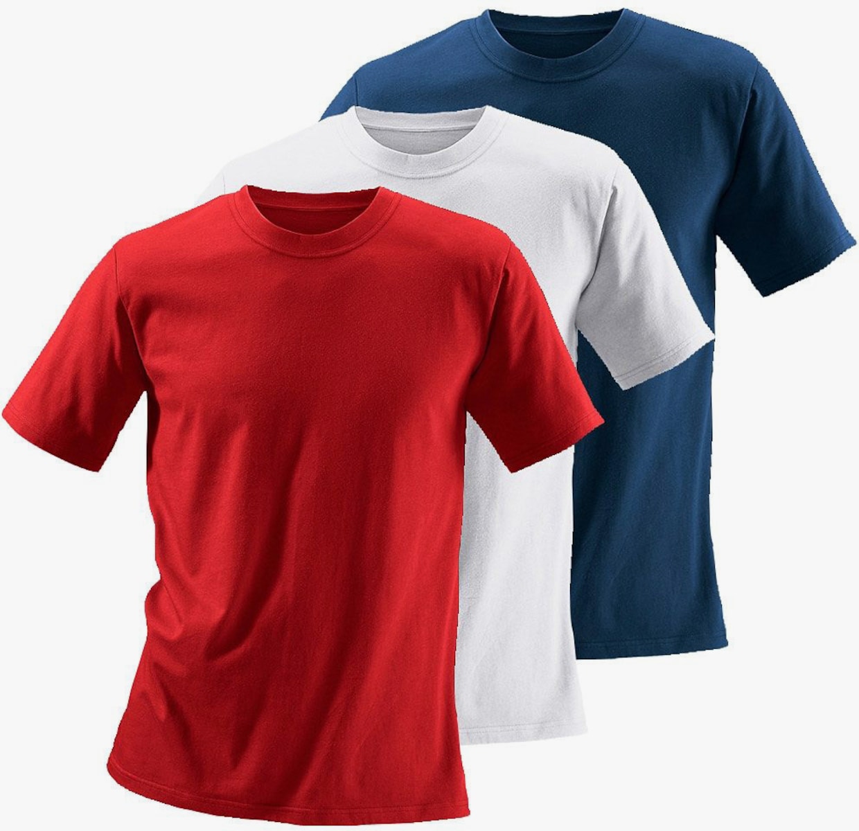 H.I.S T-Shirt - weiß, rot, marine