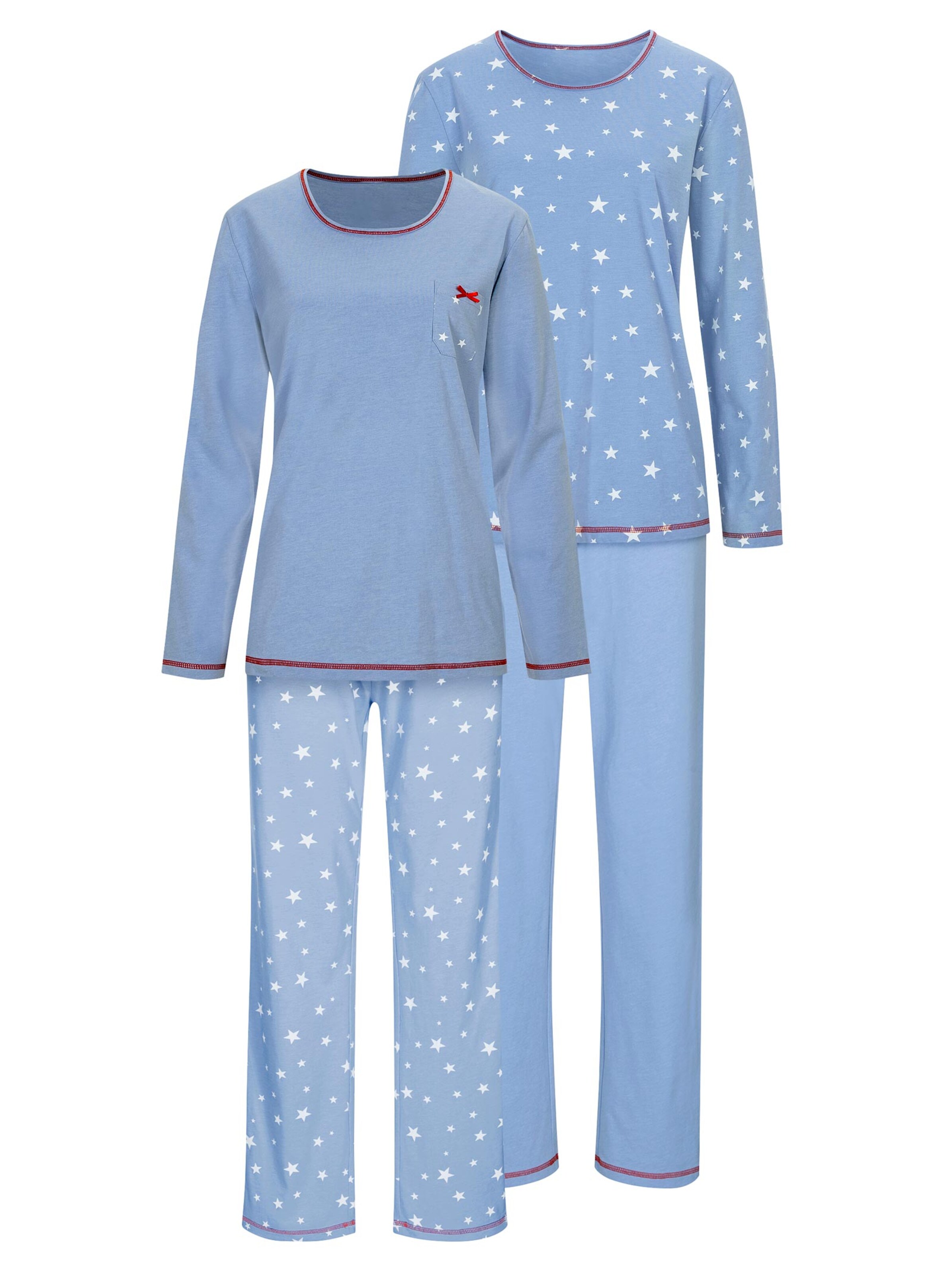 wäschepur Schlafanzüge - blau-bedruckt + blau