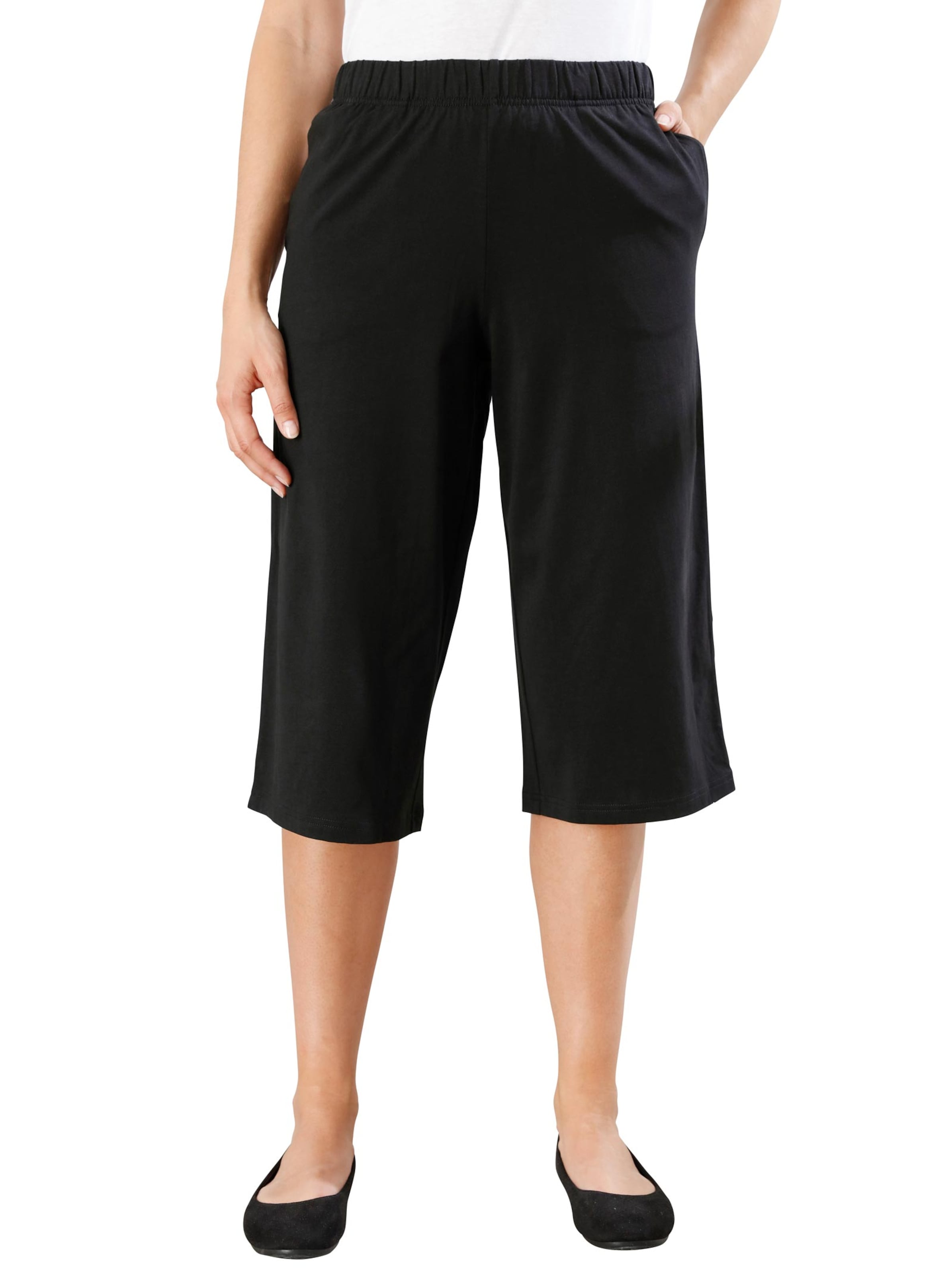 Capri-Freizeithose - schwarz