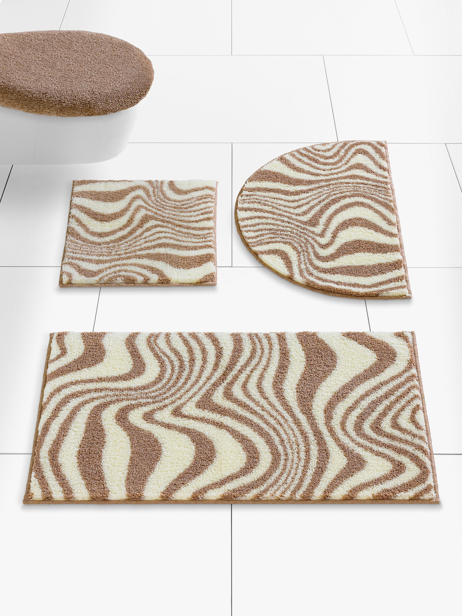 Grund Badematte - taupe-ecru