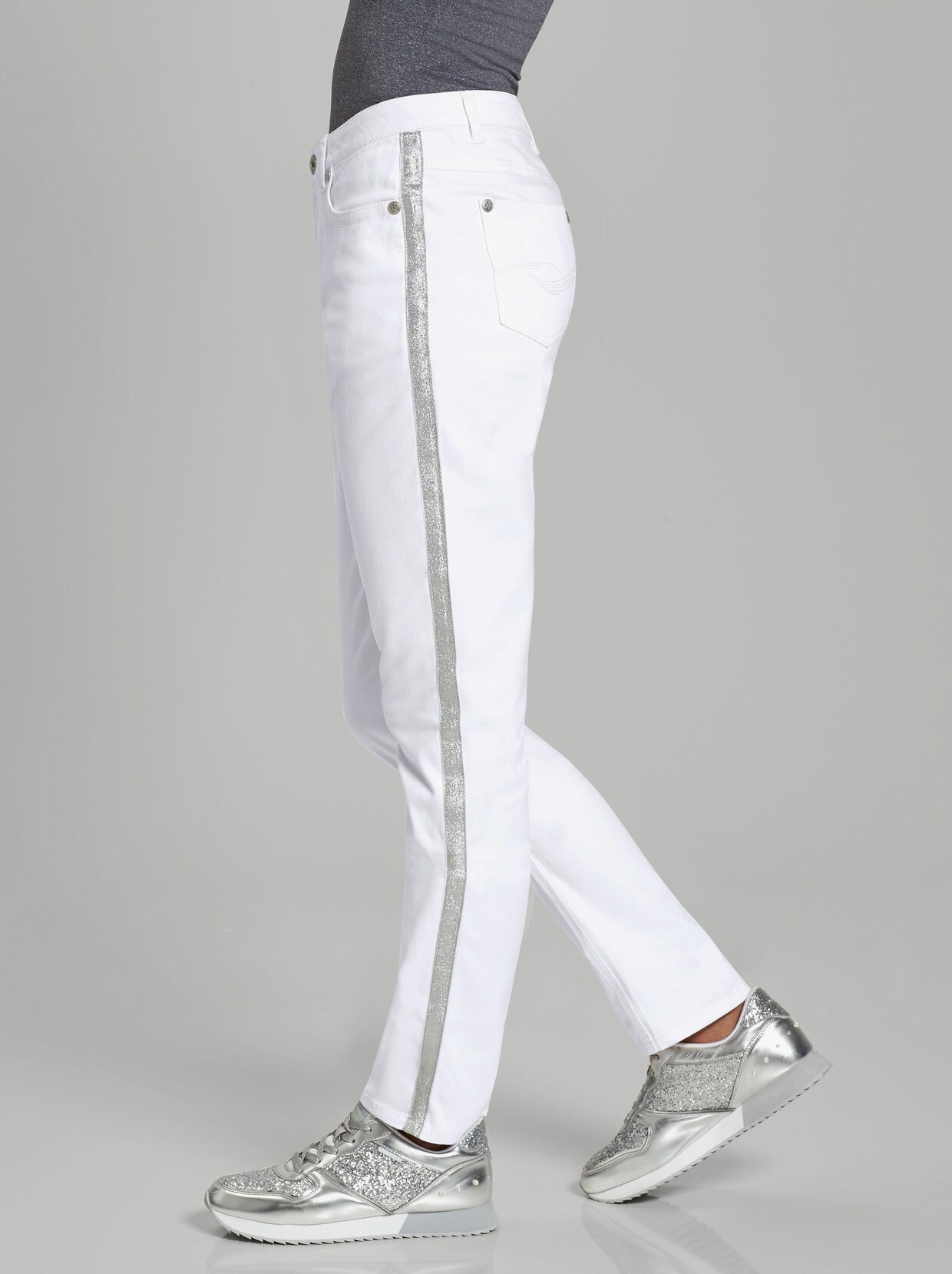 5-Pocket-Jeans - weiss