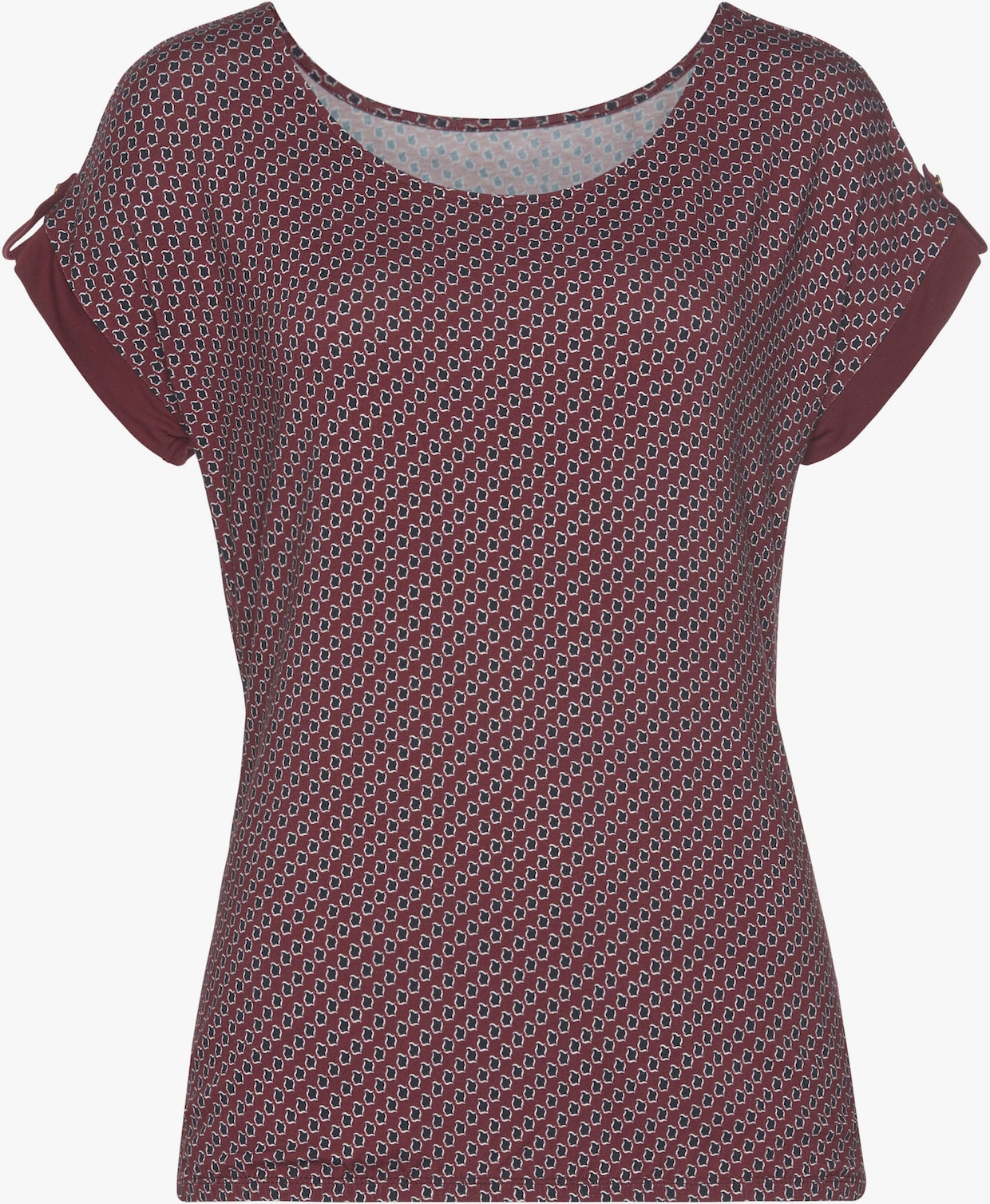 Vivance T-shirt - bessenrood, marine