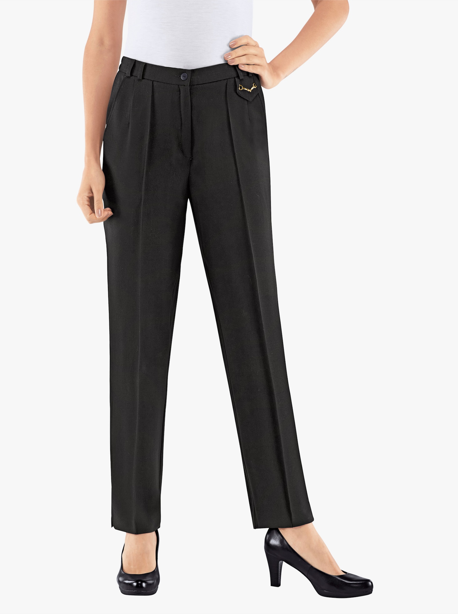 Come on Hose mit seitlichem Dehnbund - schwarz