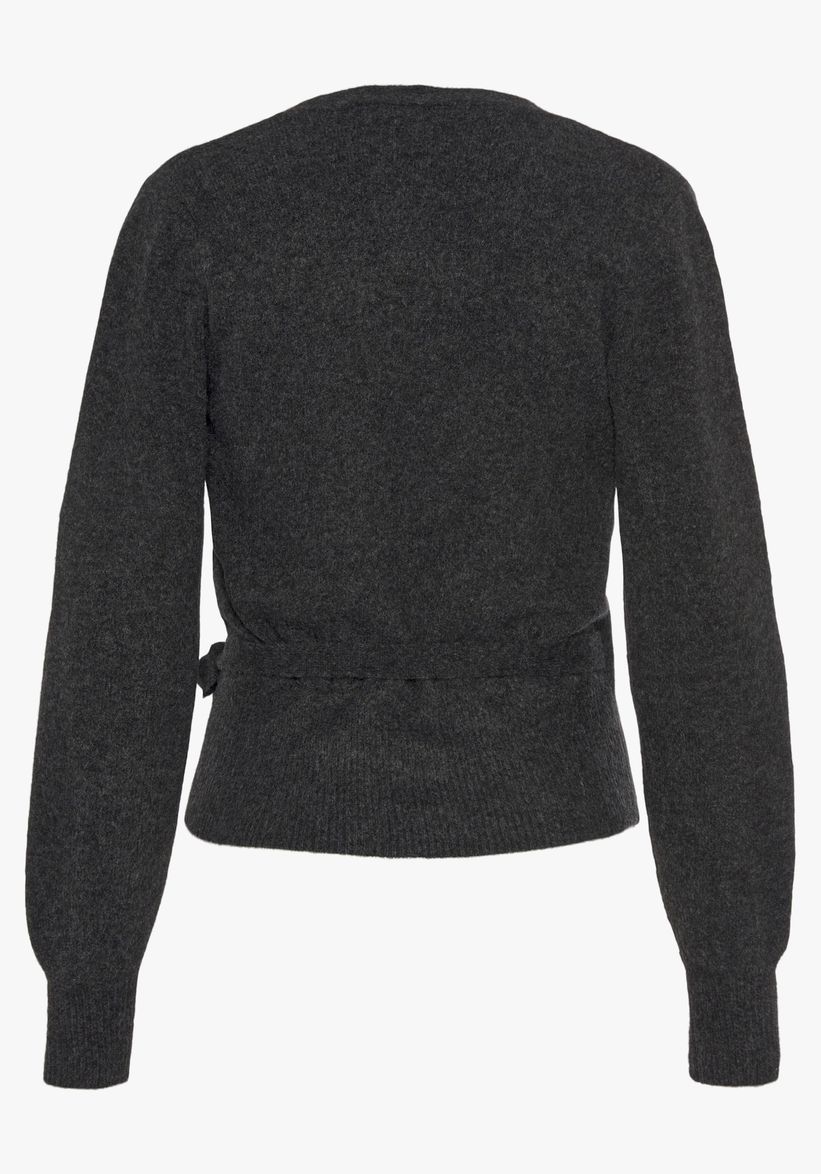 LASCANA Wickelstrickjacke - anthrazit