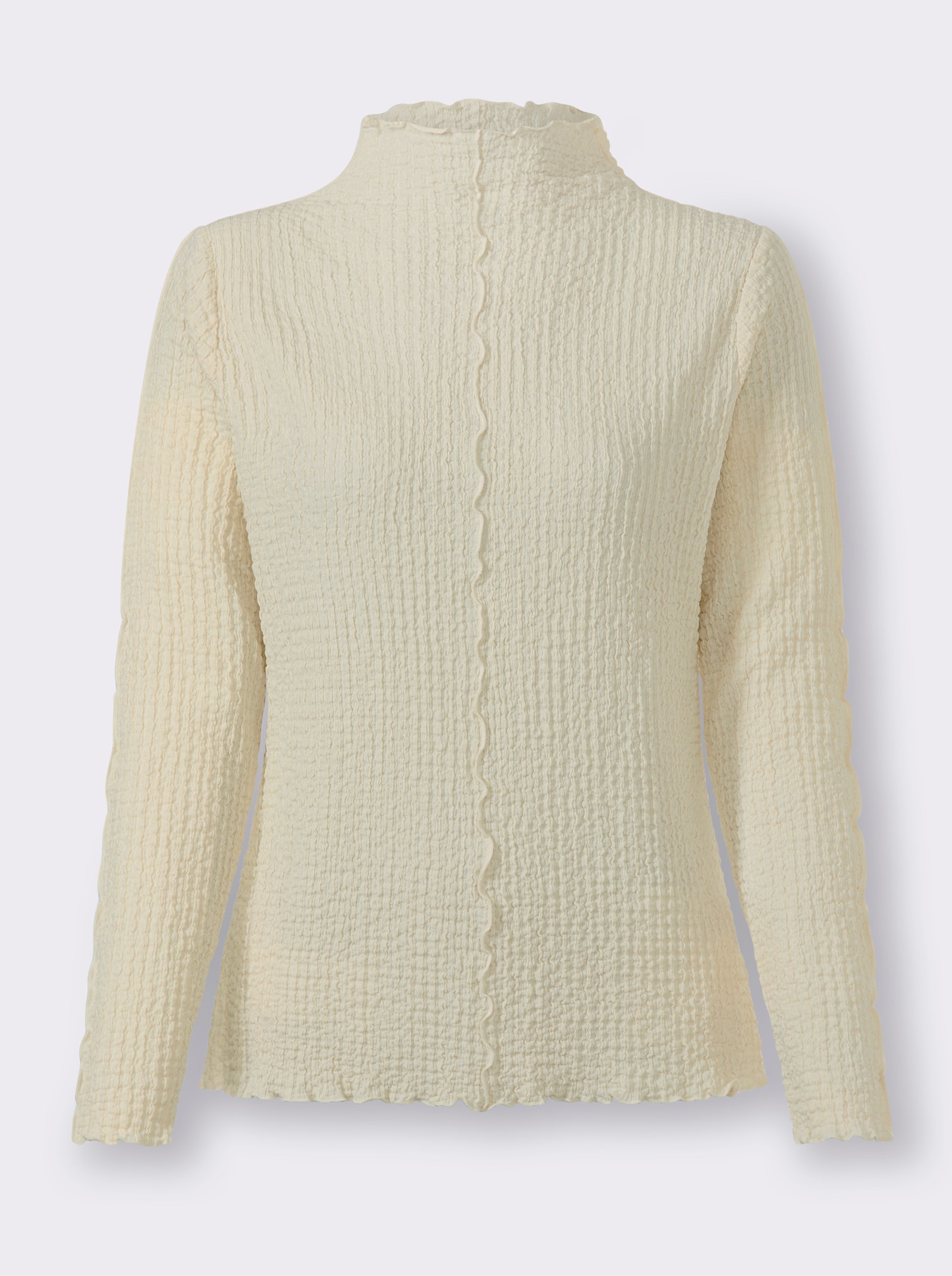 heine Langarmshirt mit Ziernähten - champagner