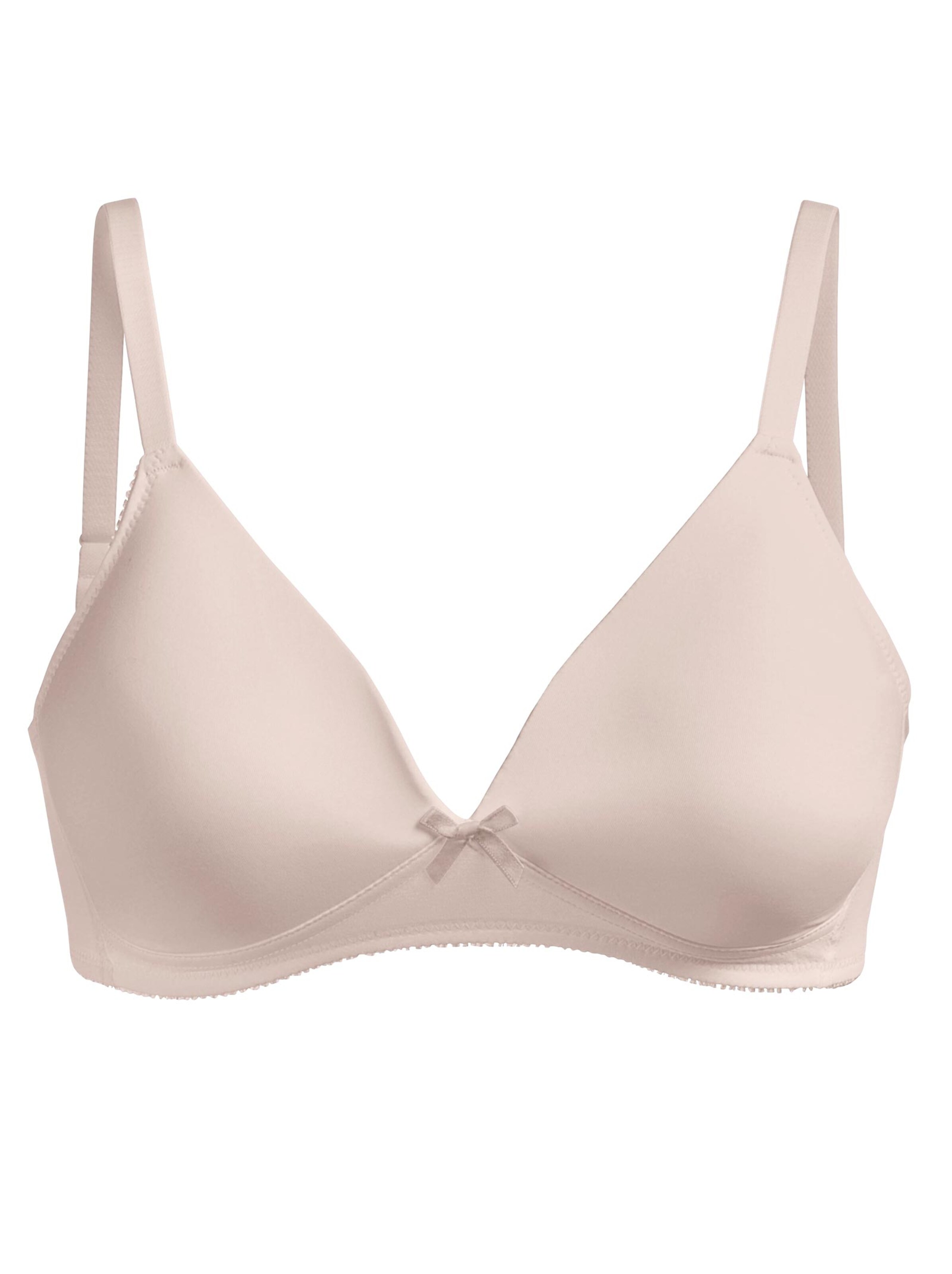 Naturana T-Shirt-BH ohne Bügel - puder