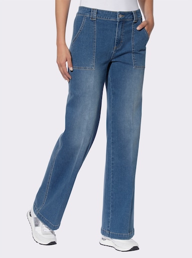 heine Gerade Jeans - blue-bleached