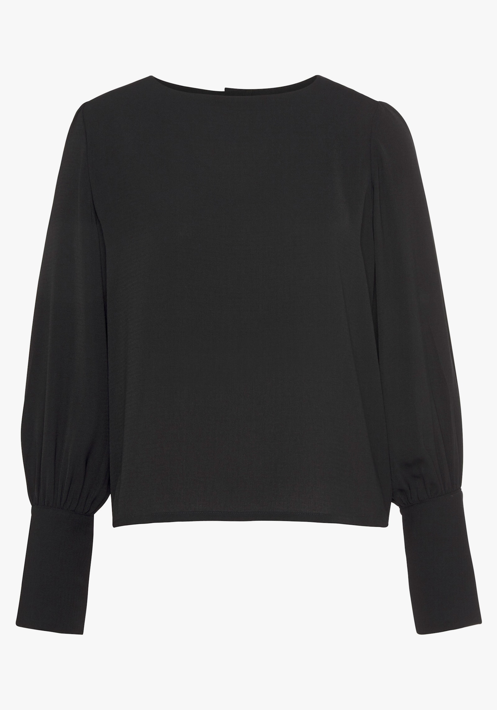 LASCANA Langarmbluse - schwarz