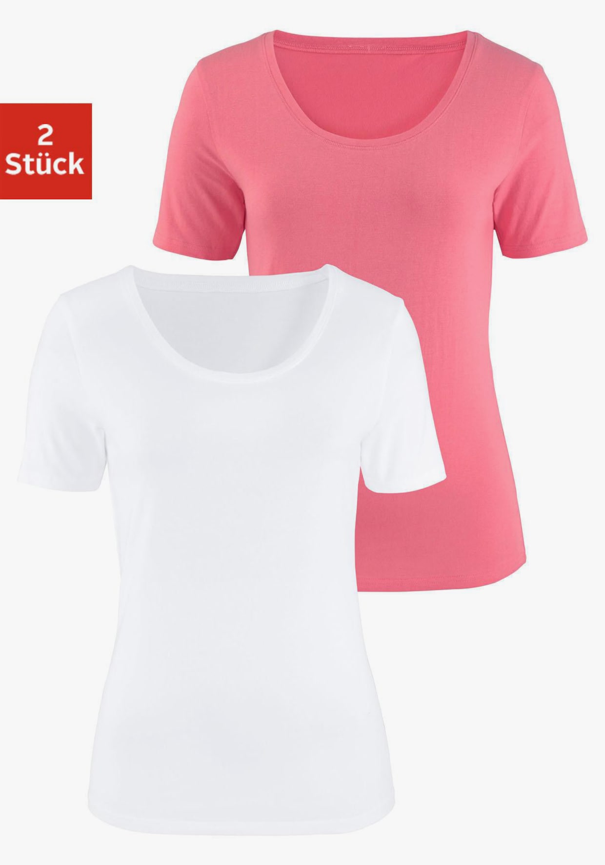 Vivance T-shirt - abricot, blanc