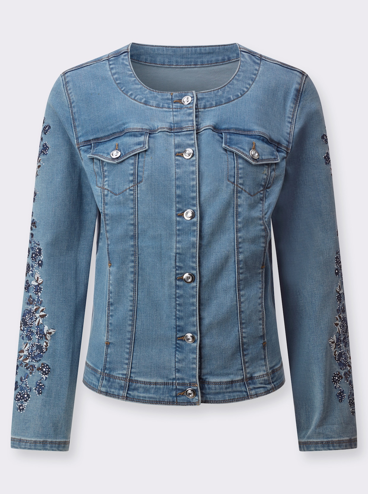 Jeansblazer - blue-bleached