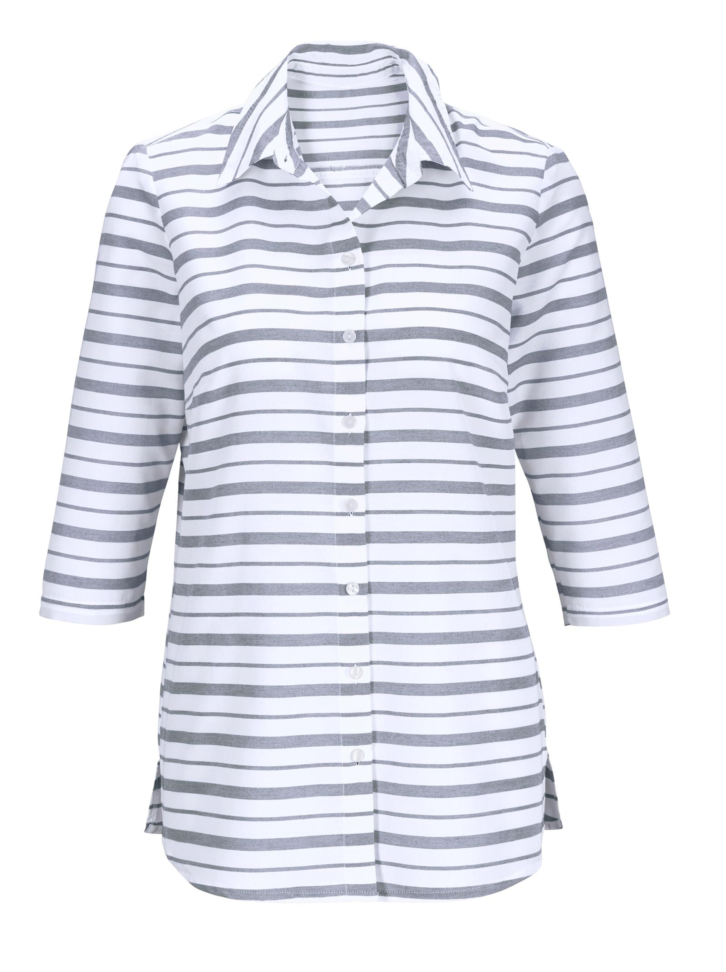 Bluse - marine-geringelt