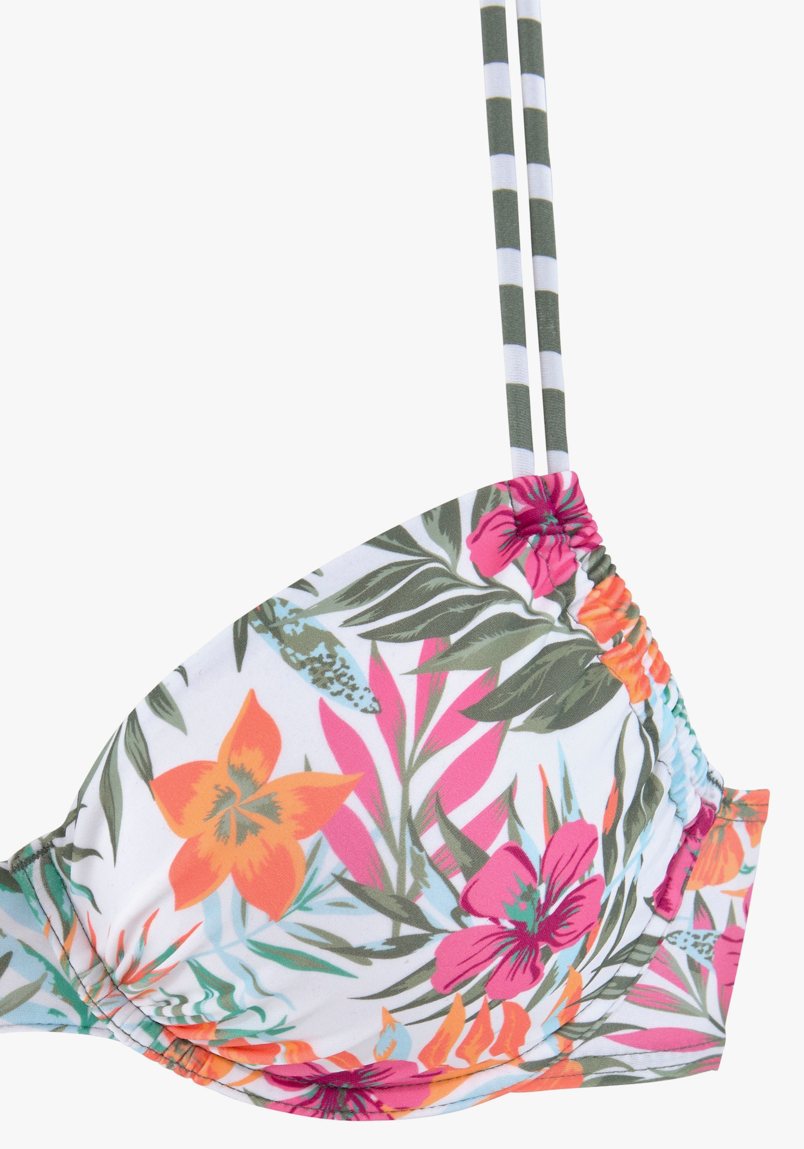 Venice Beach Bügel-Bikini-Top - weiß bedruckt