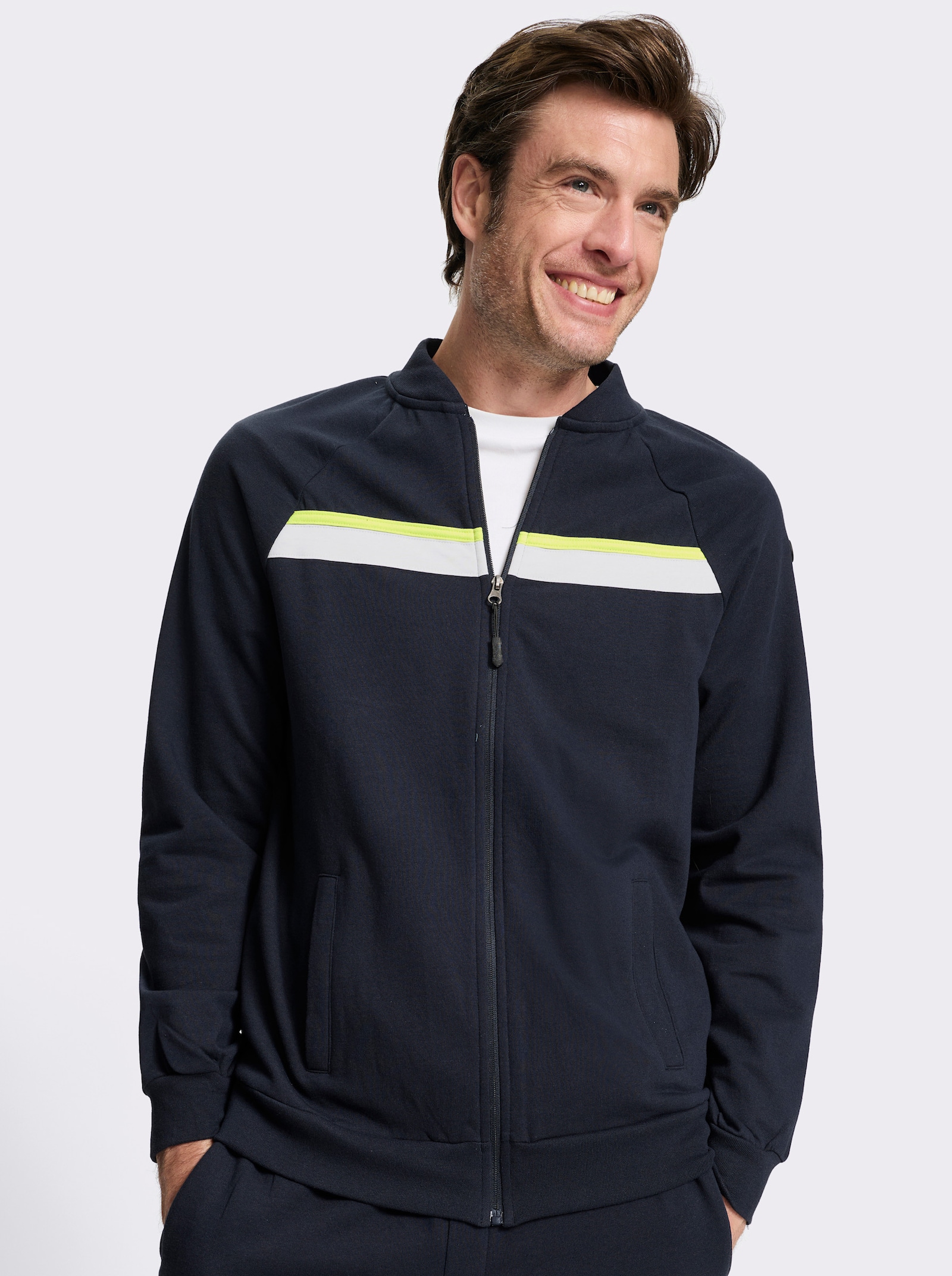 Catamaran Sports Freizeithose mit Kontraststreifen - marine